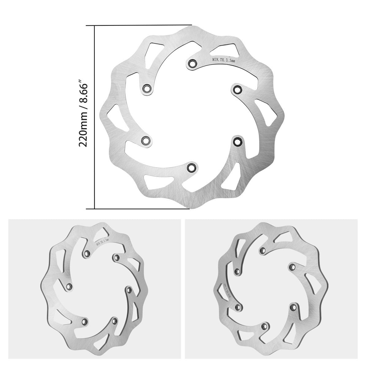 Rear Brake Disc Rotor For Husqvarna KTM Husaberg GasGas