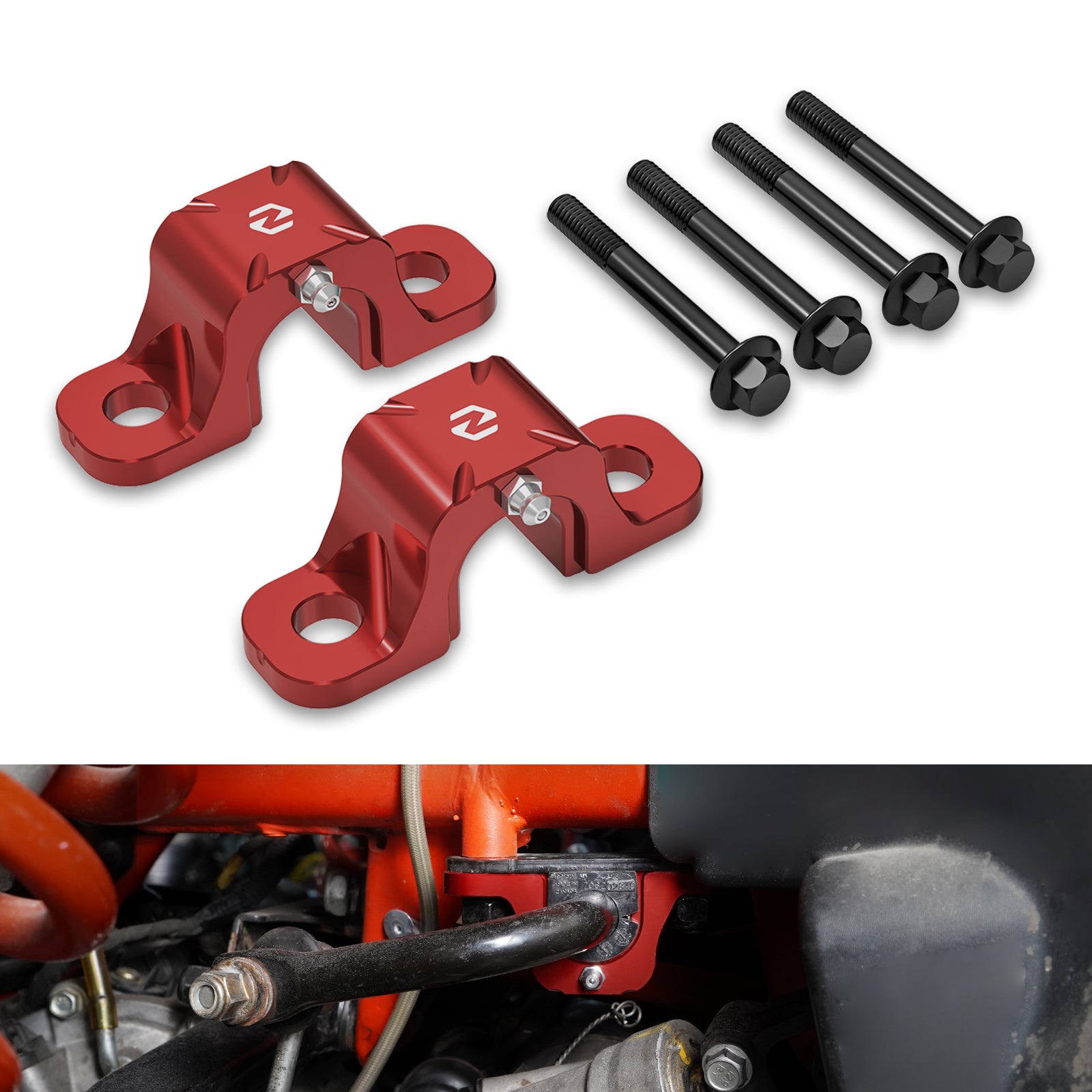 Front Sway Bar Stabilizer Clamp Holder Mounts For Can-Am Maverick X3