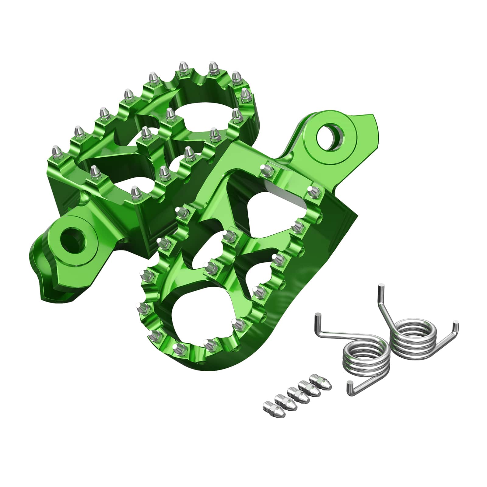 Pair Wide Billet Footpegs For Suzuki RMZ250 2010-2024 RMZ450 2008-2024