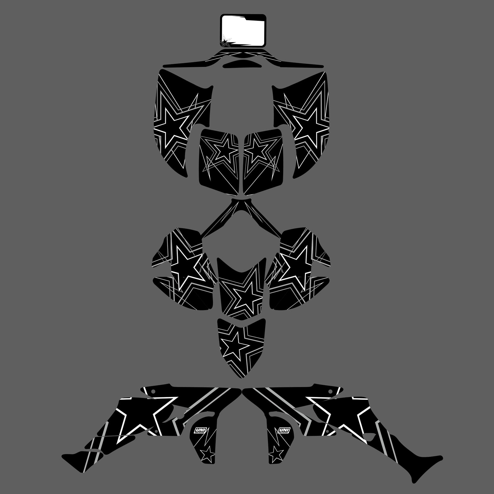 ATV Team Graphics  Background Decals Kit For Honda TRX450R 2004-2008 / 2010-2016