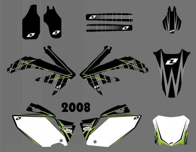 Full Graphics Background Decal Stickers For Honda CRF450 2008