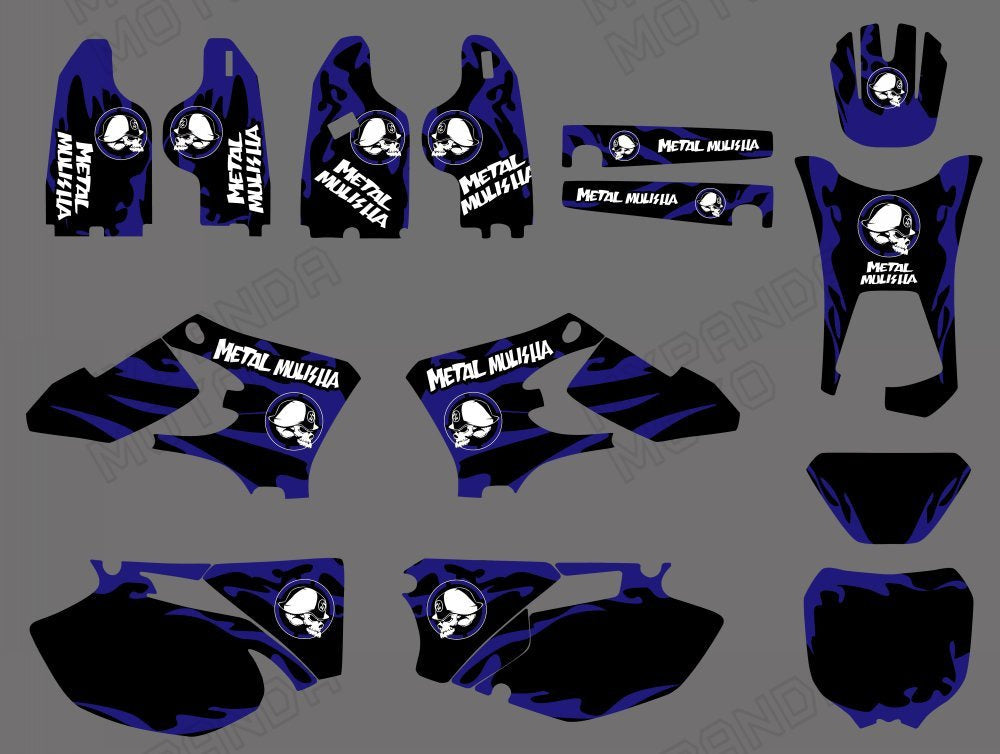 Motorcycle Team Full Decals Graphic Kit For Yamaha WR250F/WR450F 2005-2006