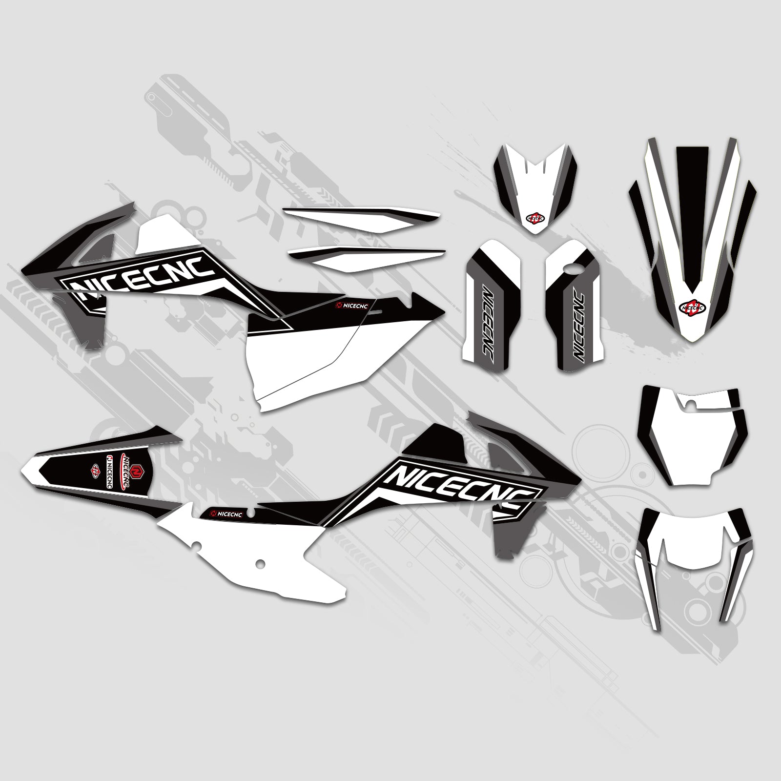 Off-Road Bike Full Graphics Decals Stickers Kit For KTM SX SXF 125-450 2016-2018