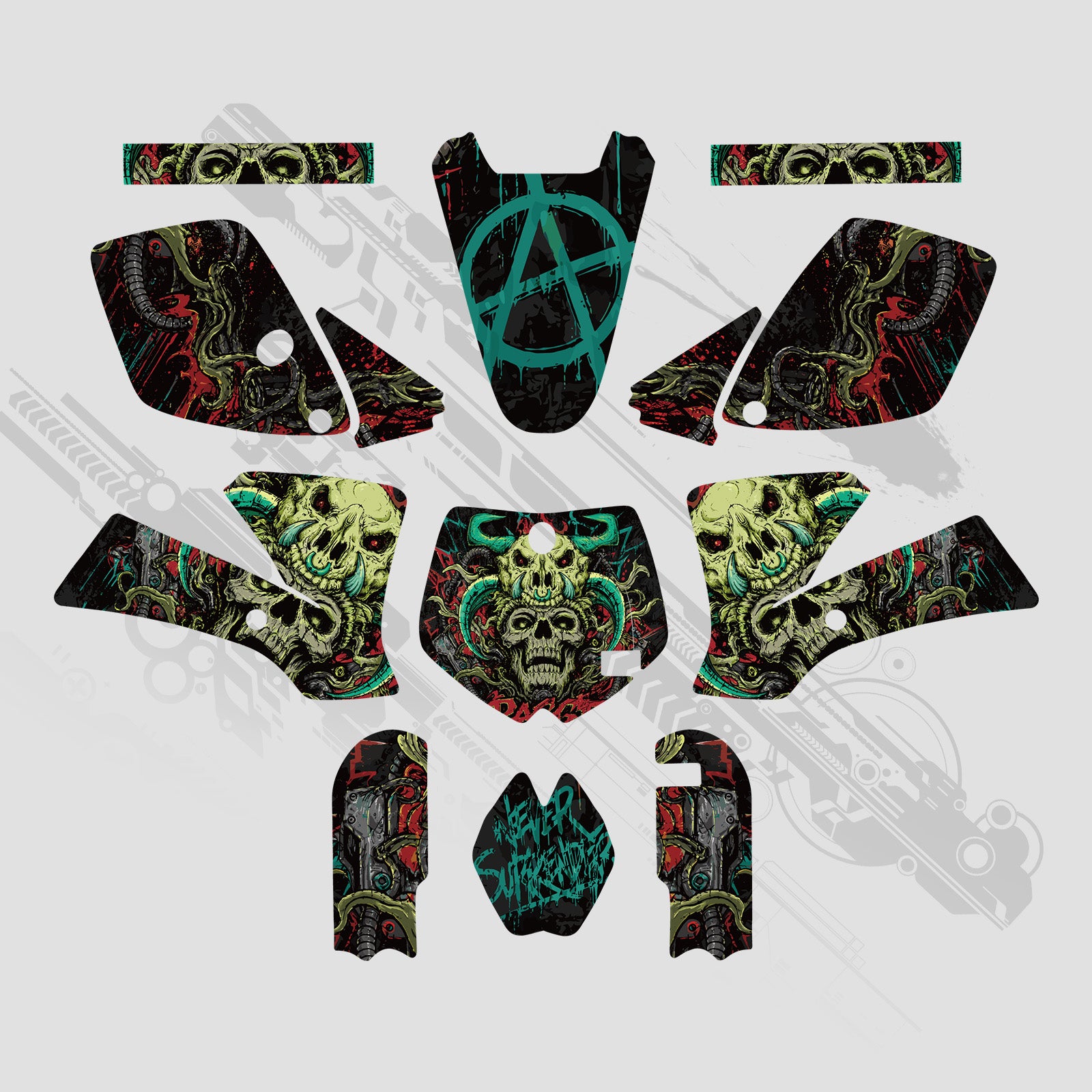 Full Graphics Decals Stickers Set For KTM SX65 2002-2008