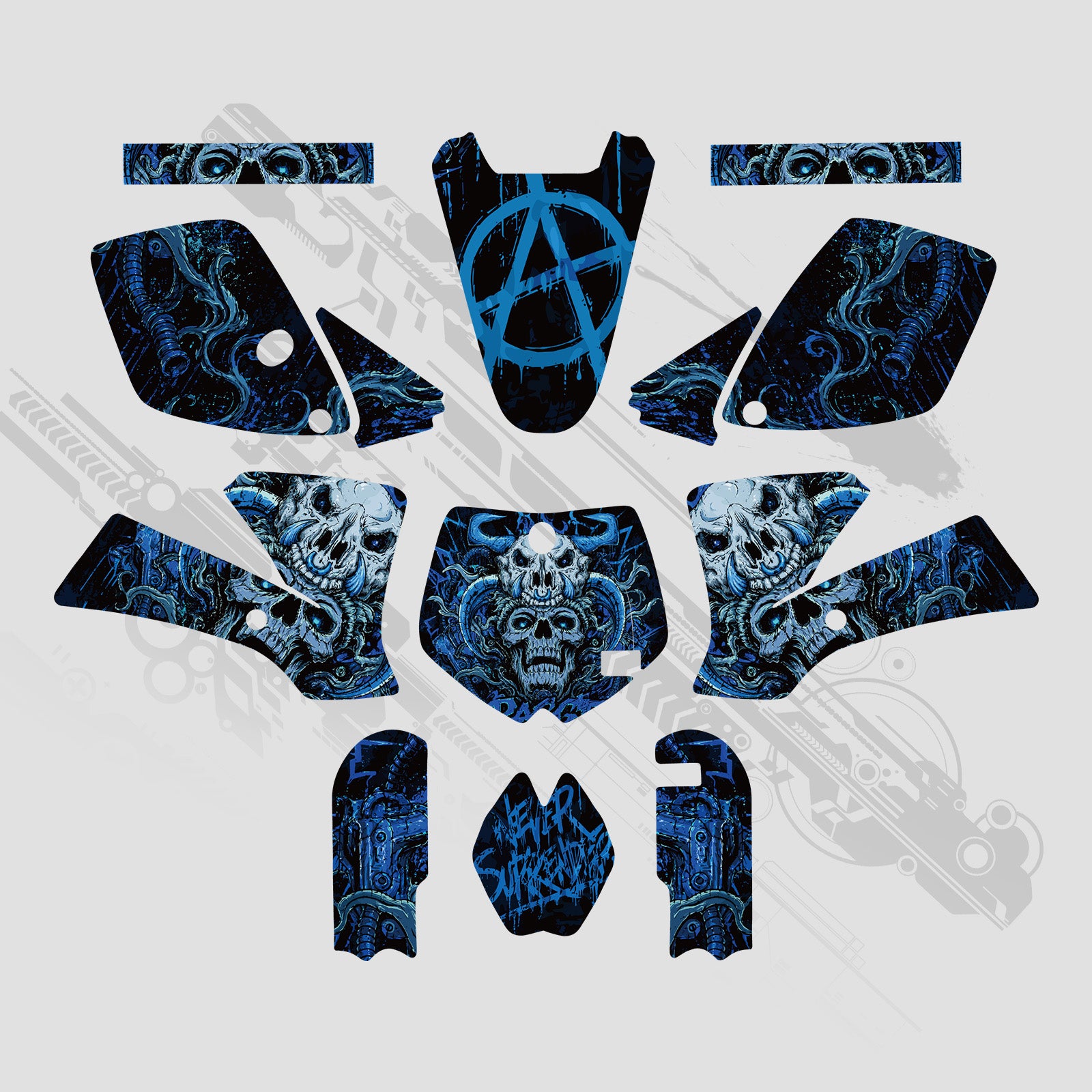 Full Graphics Decals Stickers Set For KTM SX65 2002-2008