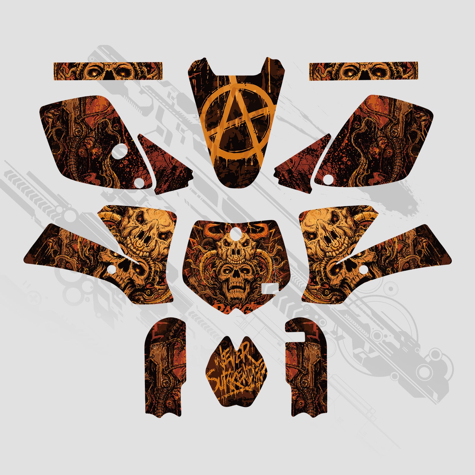 Full Graphics Decals Stickers Set For KTM SX65 2002-2008