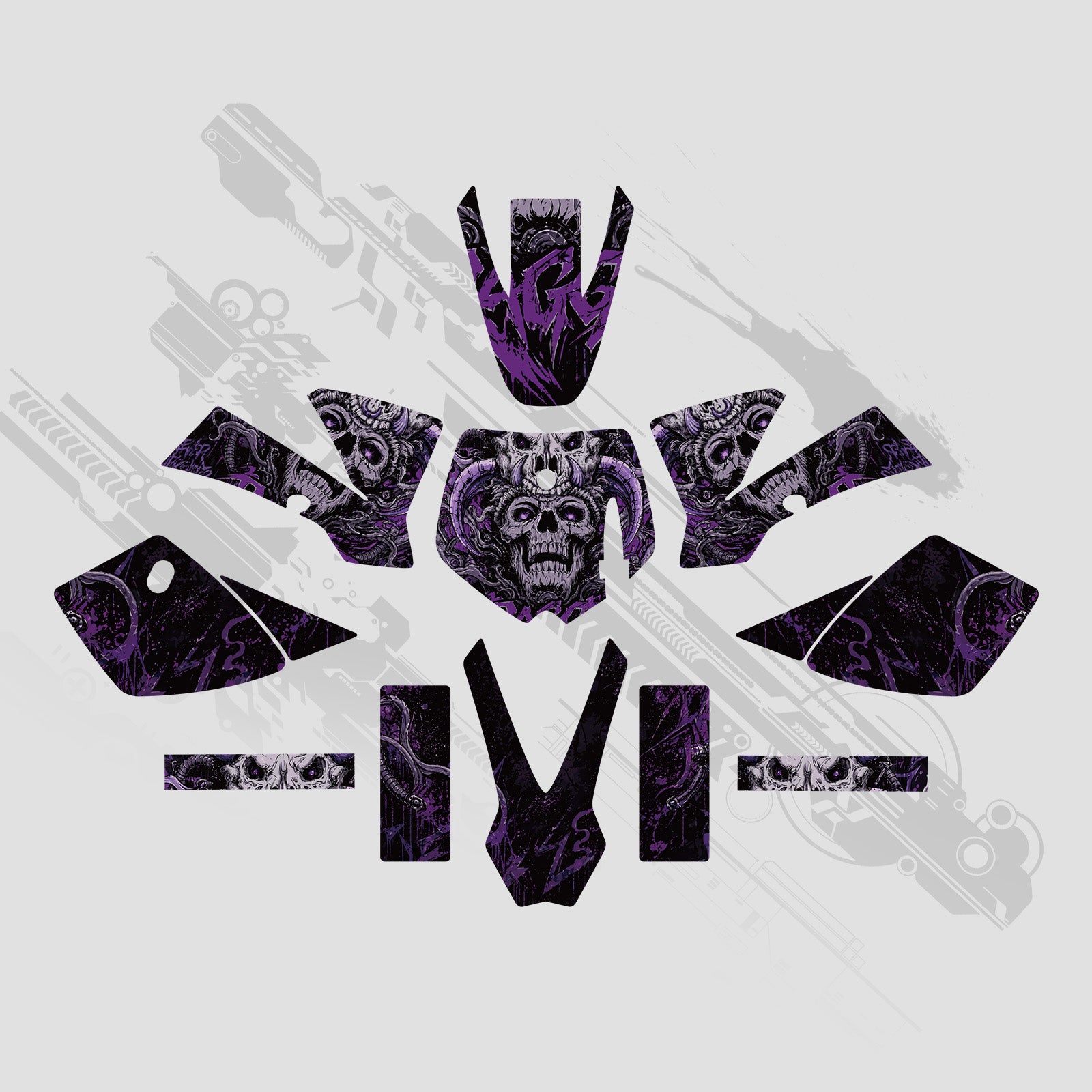 Full Graphics Decals Stickers Set For KTM SX50 2002-2008