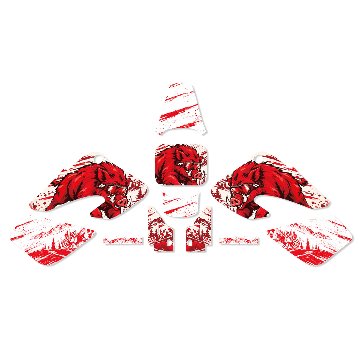 Motorcycle Full Graphics Decals Stickers Set For HONDA XR50 2000-2003