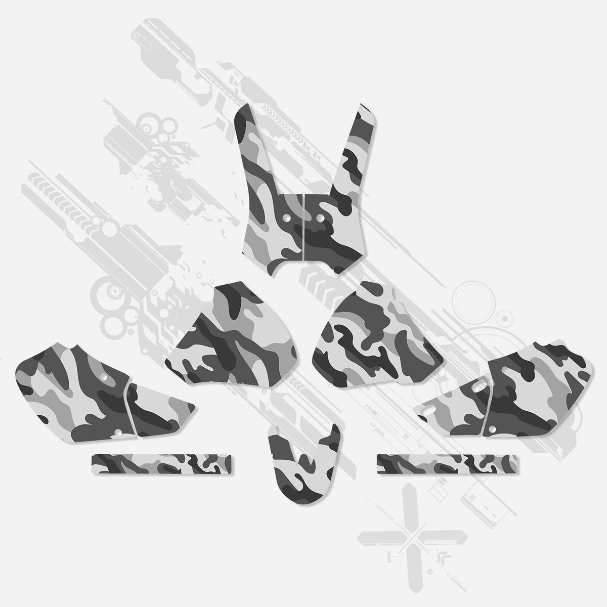 Motorcycle Full Graphics Decals Stickers Set For HONDA XR250/XR400 1996-2004