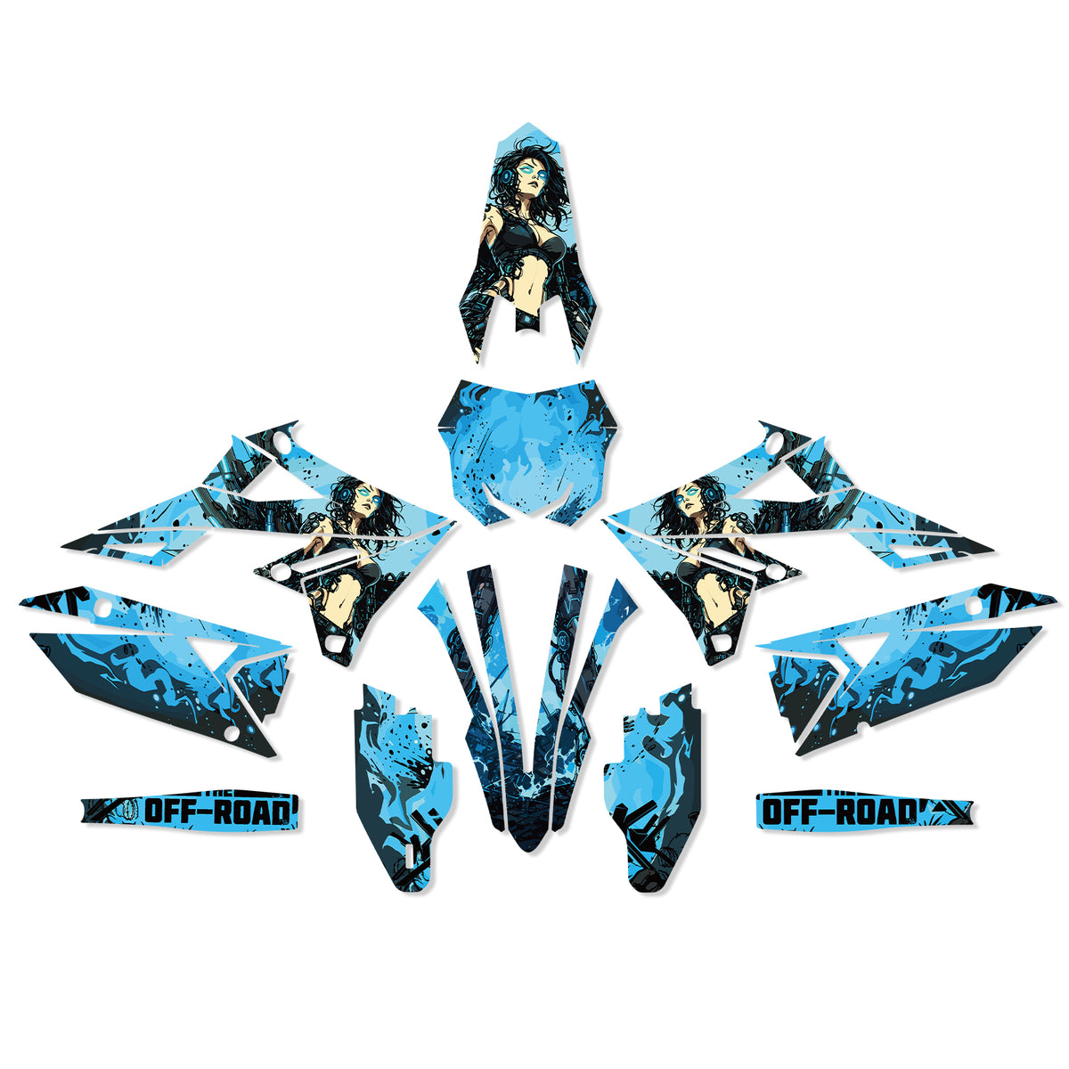 Motorcycle Full Graphics Decals Stickers Set For SUZUKI RMZ250 19-25 RMZ450 18-25