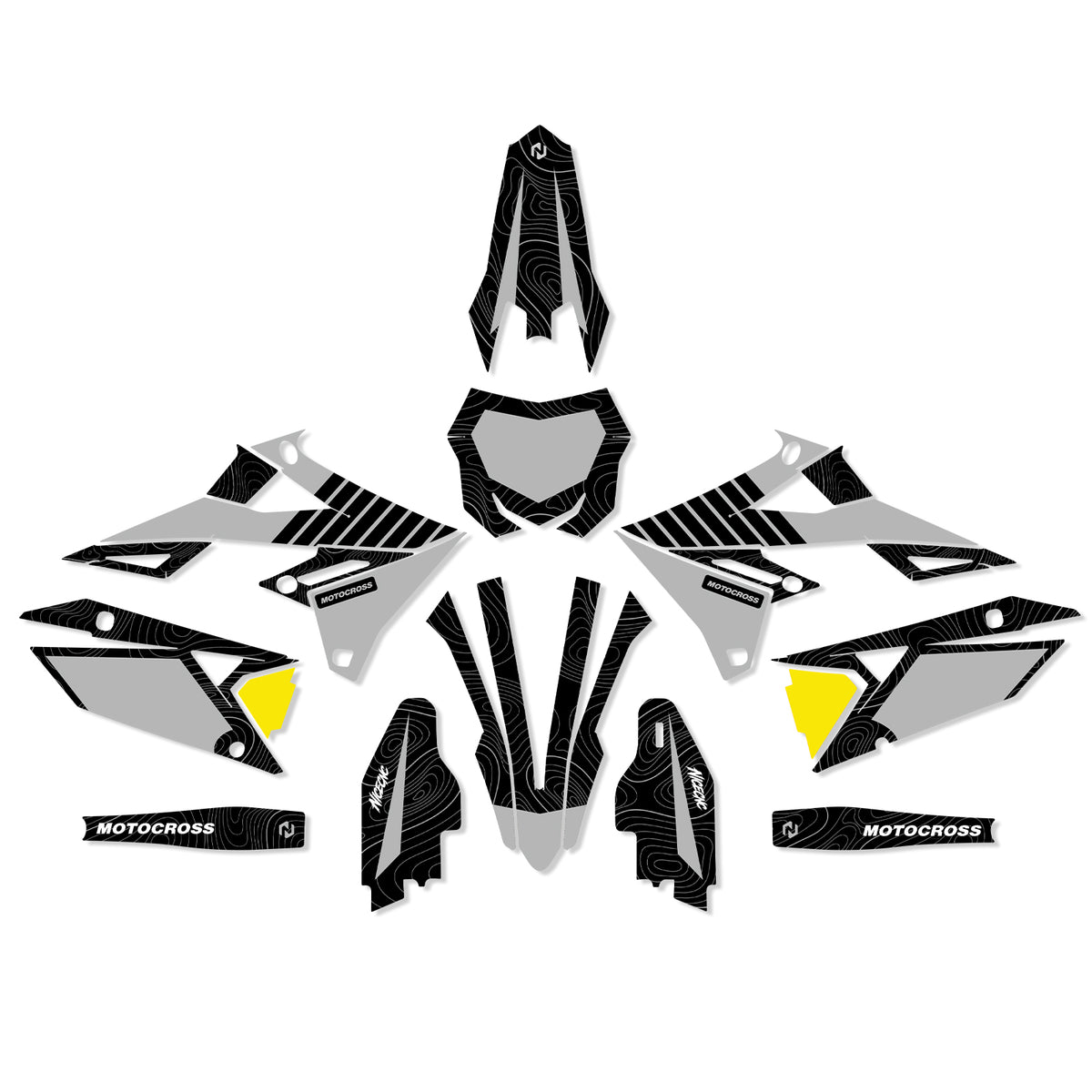 Motorcycle Full Graphics Decals Stickers Set For SUZUKI RMZ250 19-25 RMZ450 18-25