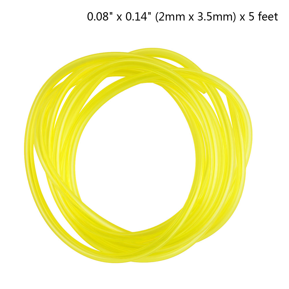 4x Polyurethane Petrol Fuel Gas Line Pipe Hose Tube For Trimmer/Chainsaw/Blower