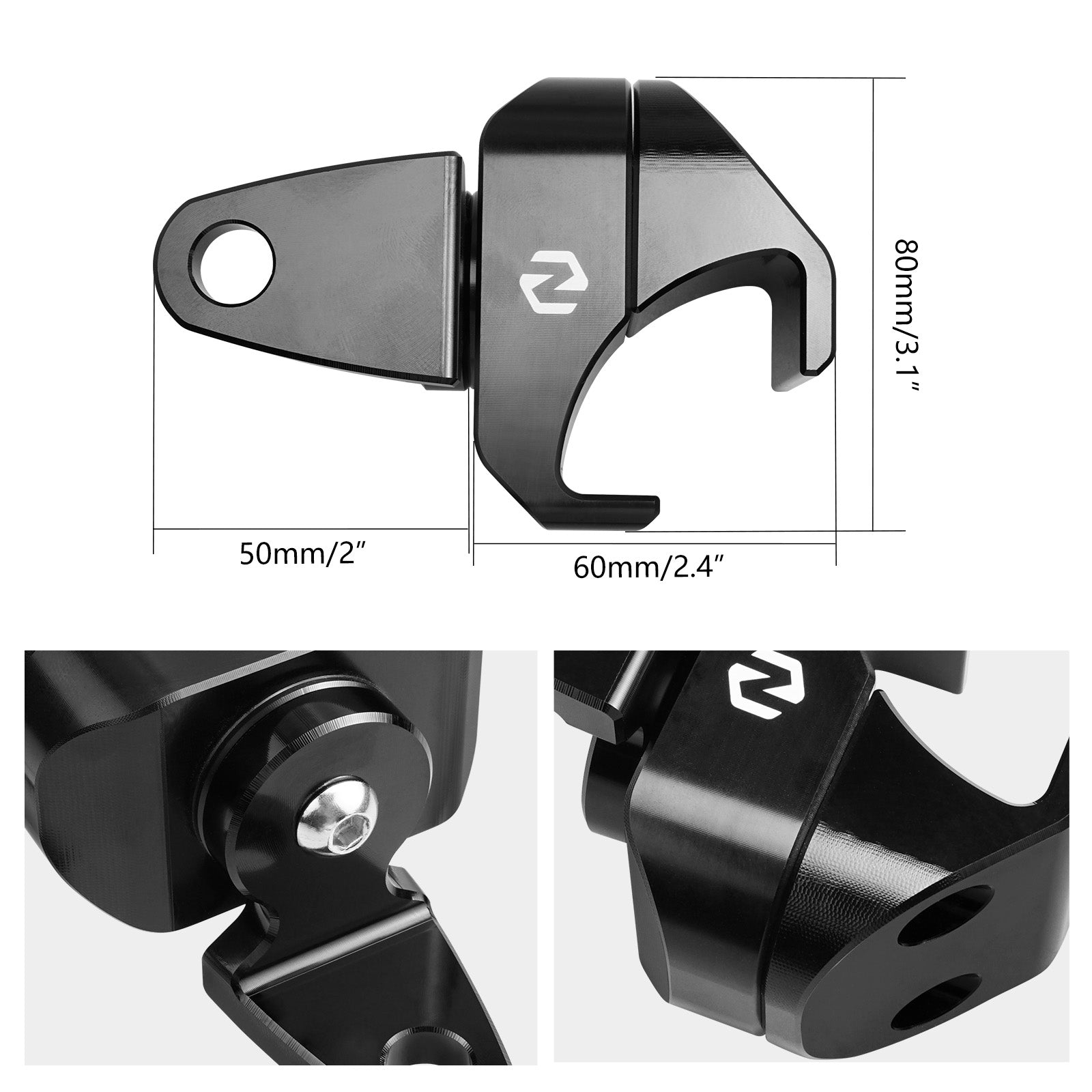 UTV Whip Light Mount Bracket For Polaris General Ranger 570 XP 1000 Pro Fit Cage