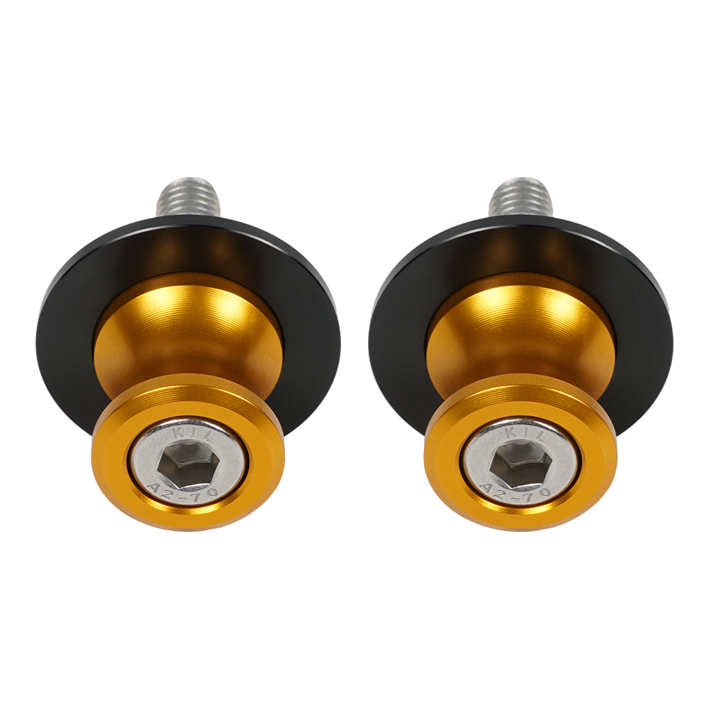 10mm Swing Arm Sliders Spools For Kawasaki ZX-11 ZX1100 90-01 ZX-14 ZX14R 06-14