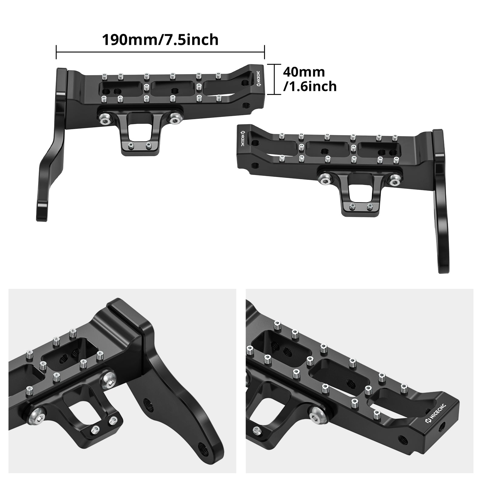 ATV Extended Wider Foot Pegs Pedals For Yamaha Banshee 350 1987-2006