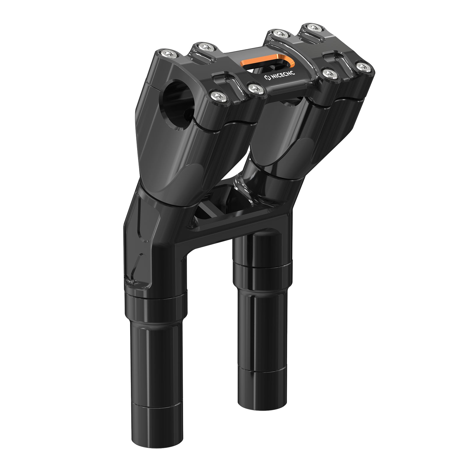 Handlebar Risers + Gauge Relocation Bracket Kit For Harley Road Glide FLTRX 2015-2023