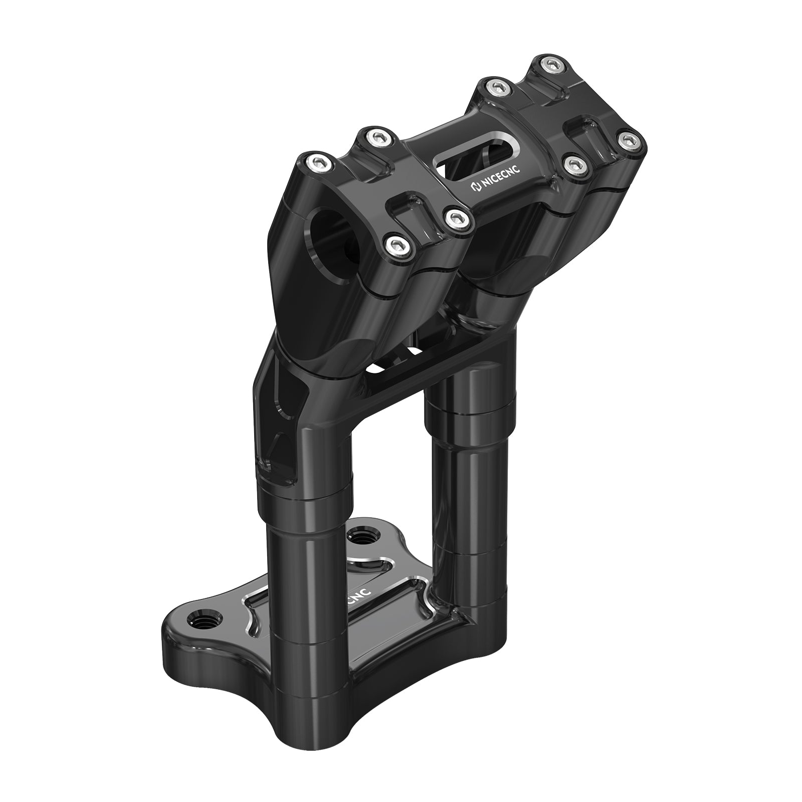 Modular Kickback Handlebar Risers For Harley 1-1/8" Handlebars Electra Tri Street Glide
