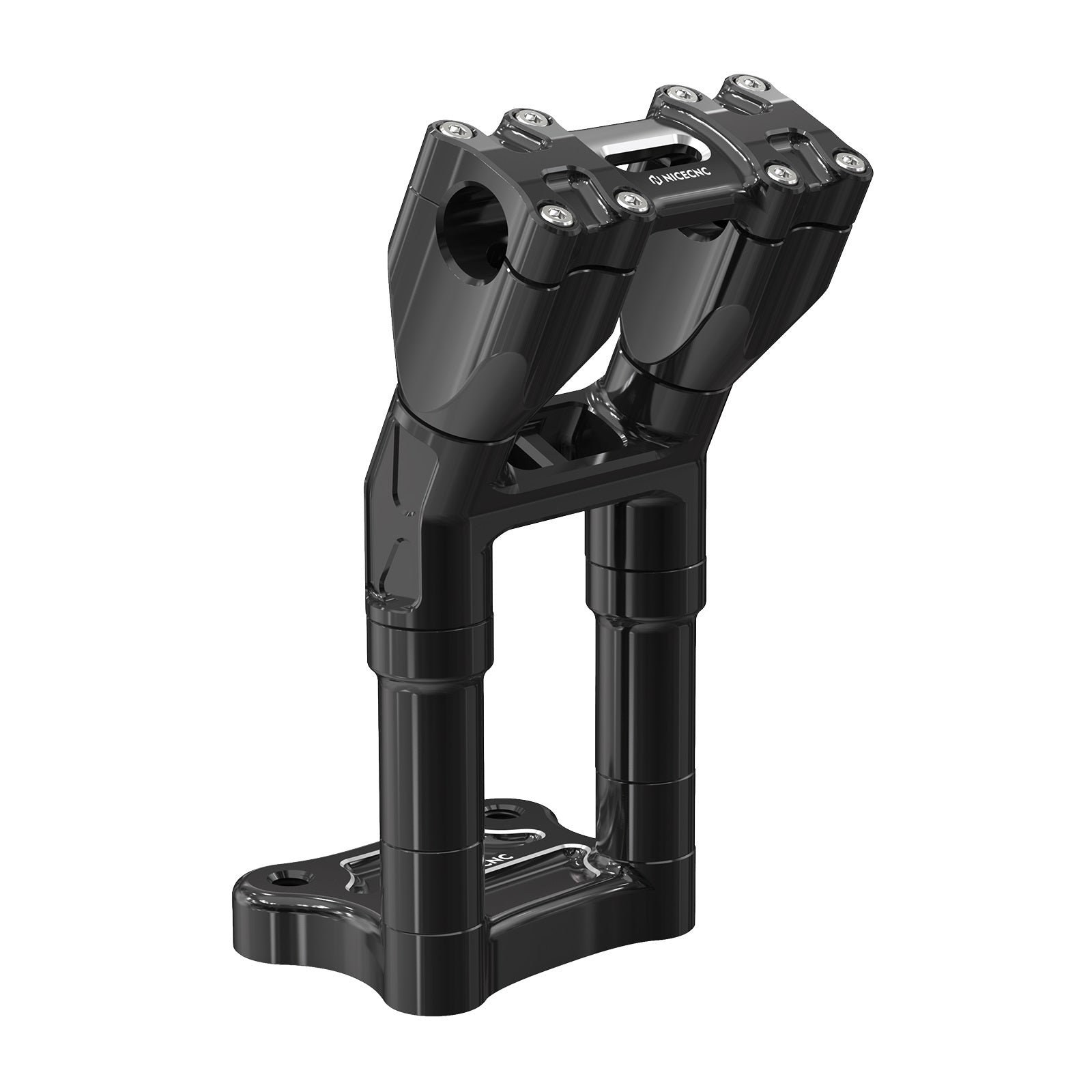 Modular Kickback Handlebar Risers For Harley 1-1/8" Handlebars Electra Tri Street Glide