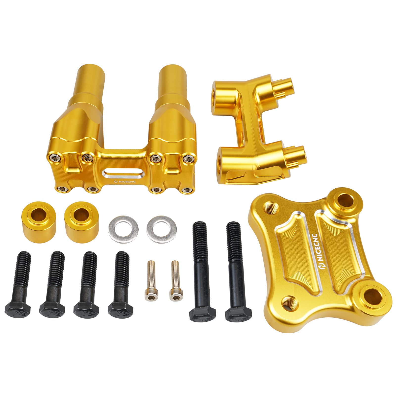 Modular Kickback Handlebar Risers For Harley 1-1/8" Handlebars Electra Tri Street Glide