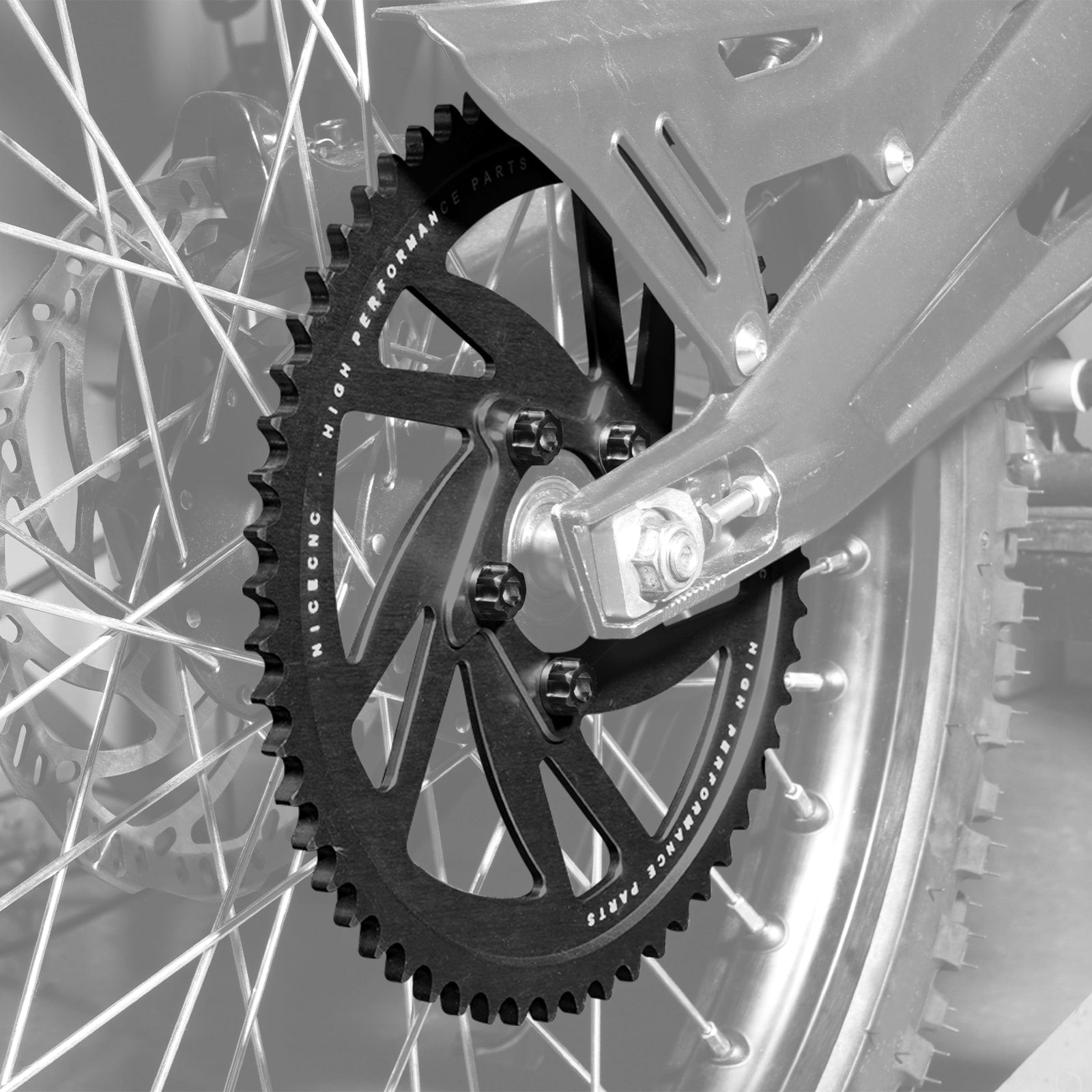 58T Rear Sprocket & Sprocket Bolts For Surron Light Bee Segway X160 X260