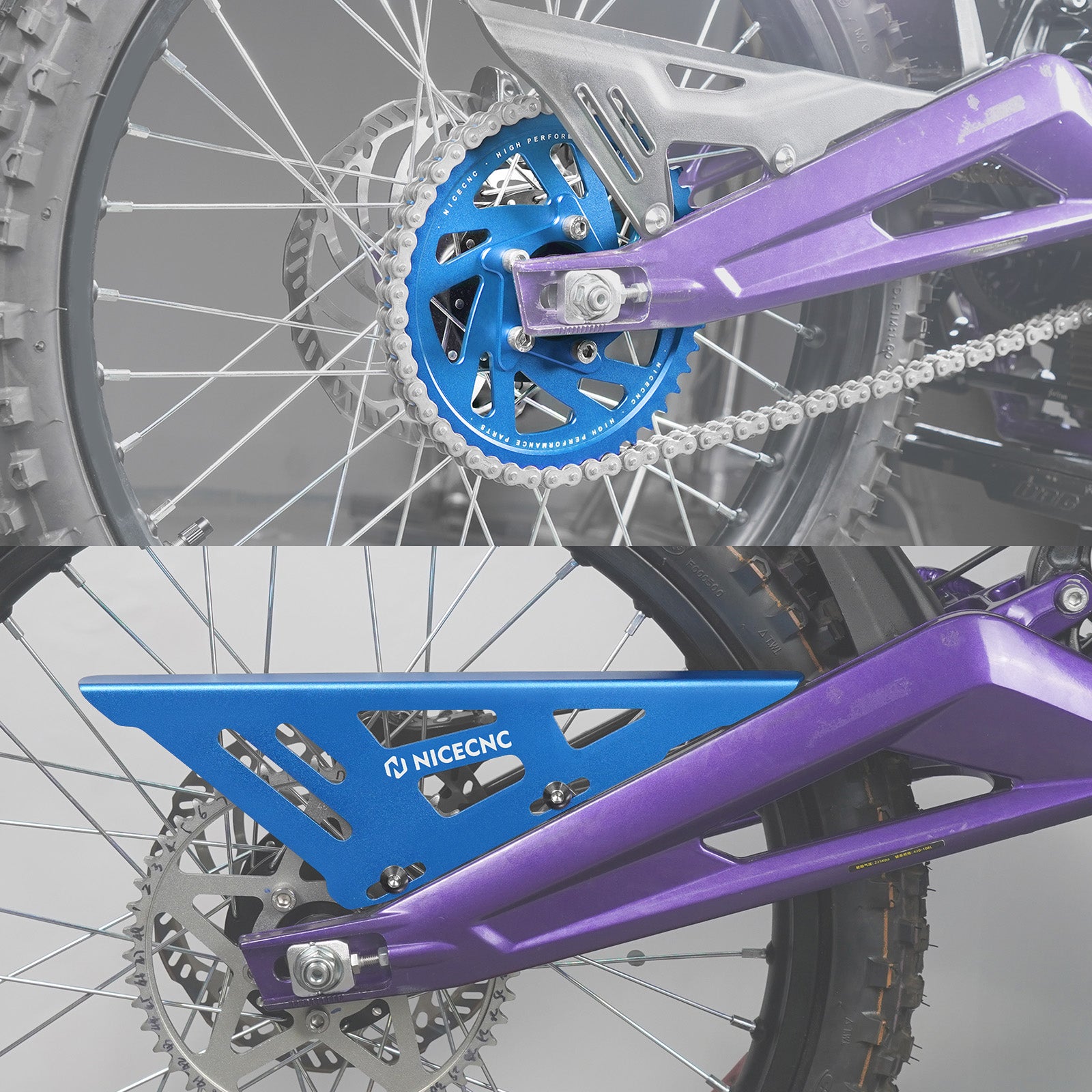 48T Rear Sprocket & Chain Guard For Surron Light Bee X / S Segway X160 X260