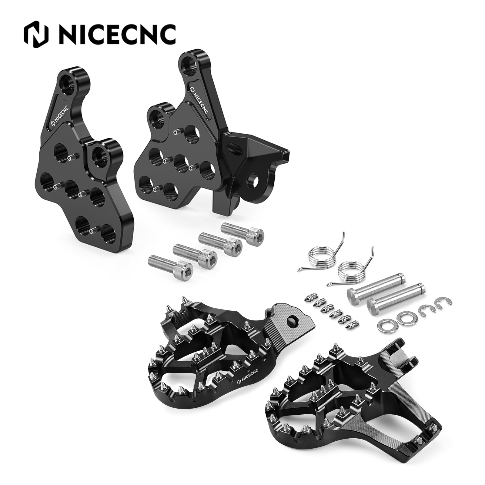 Extender Foot Pegs & Bracket Package For Surron Light Bee X / S Segway X160 X260 2017-2024