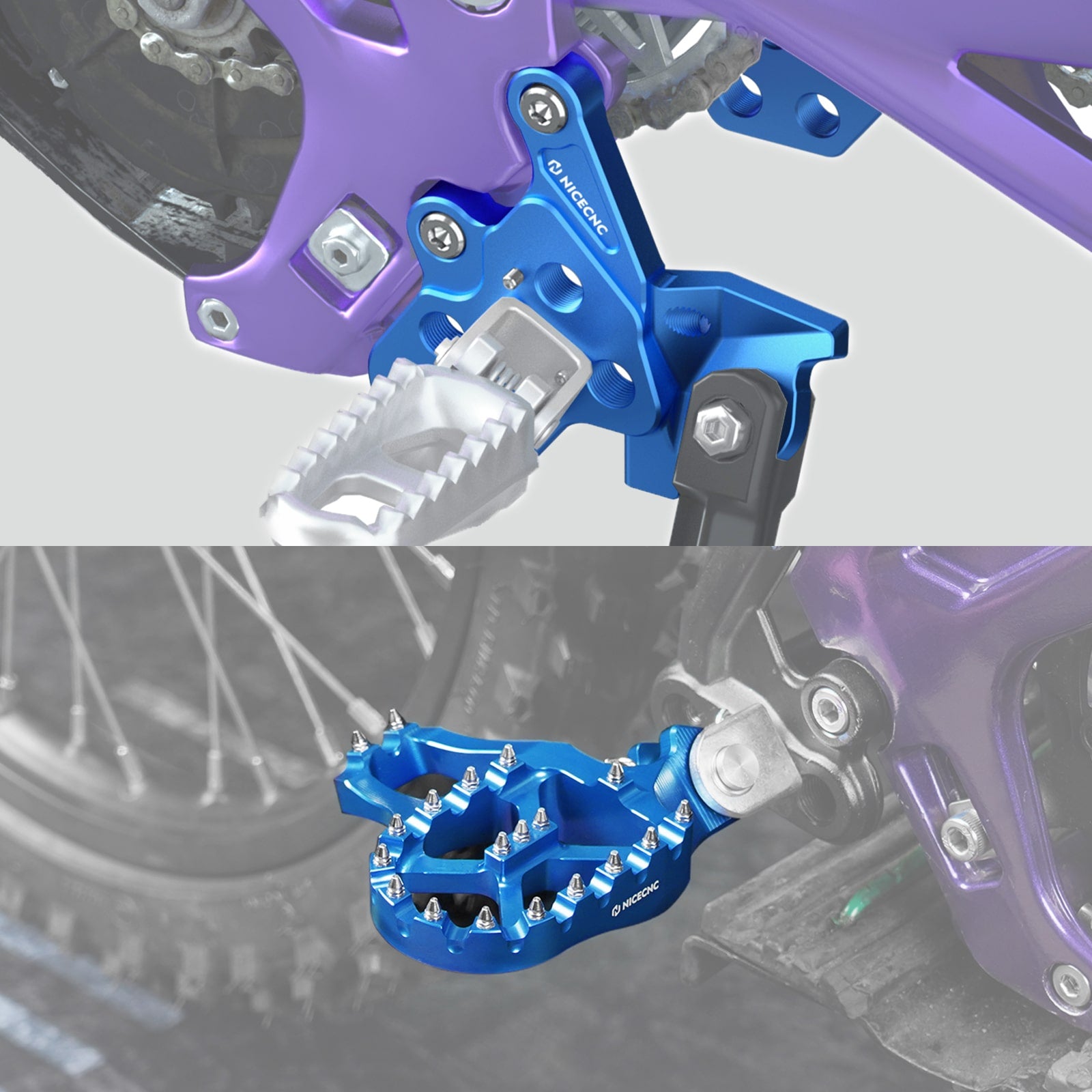 Extender Foot Pegs & Bracket Package For Surron Light Bee X / S Segway X160 X260 2017-2024