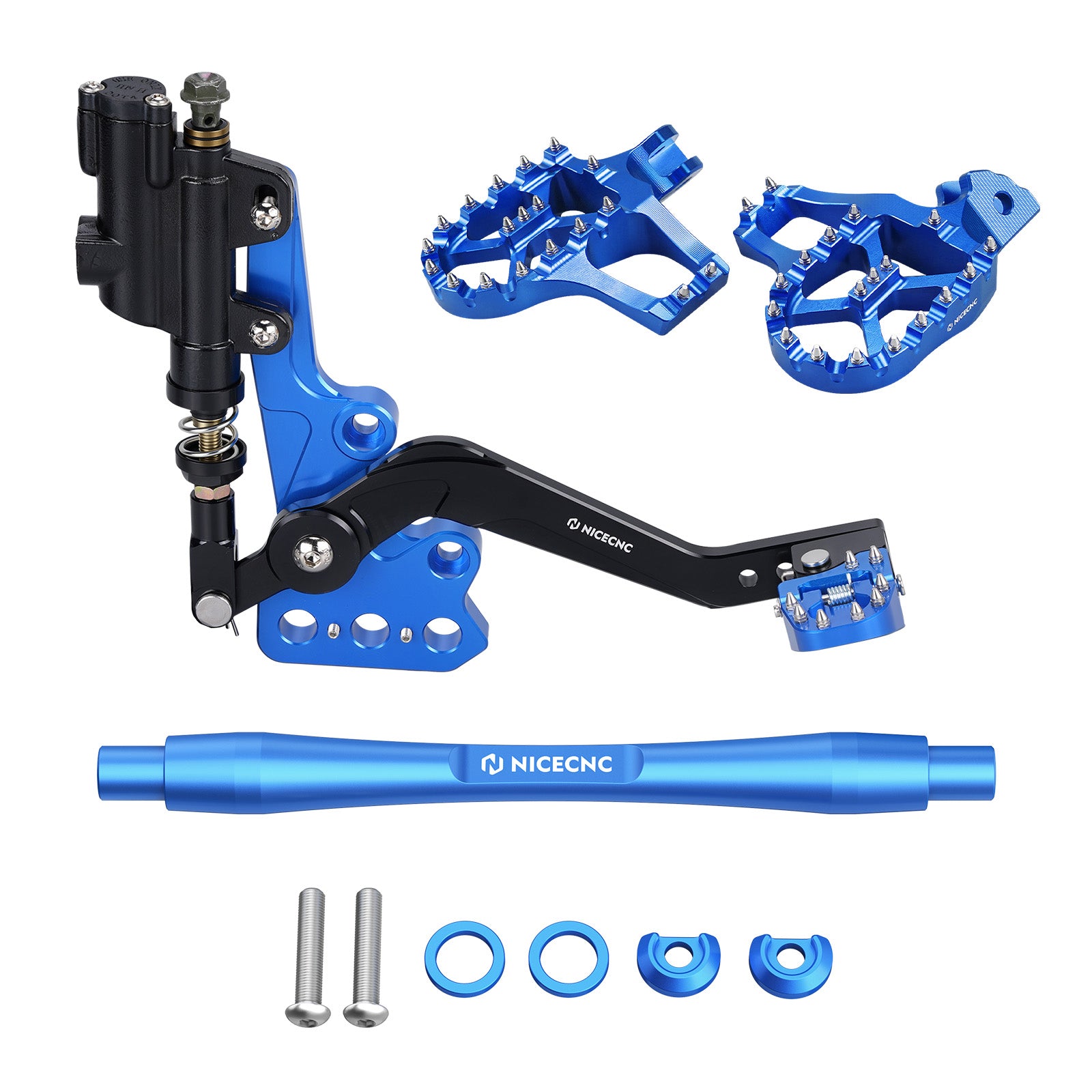 Hydraulic Rear Foot Brake + Extender Footrest + Support Brace For Surron Light Bee X S