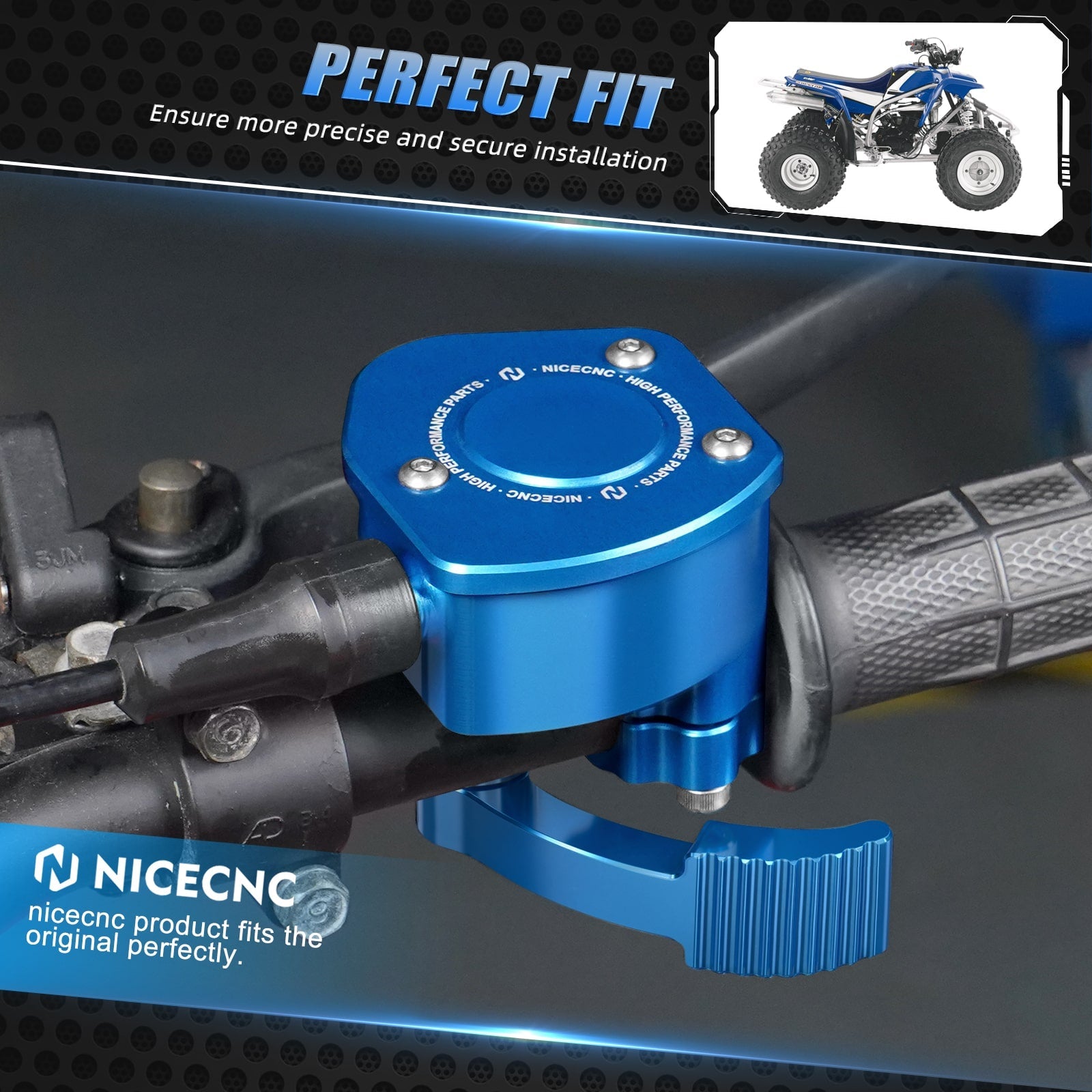 ATV Adjustable 25mm Handlebar Risers Clamps For Yamaha YFZ450R 2009-2024