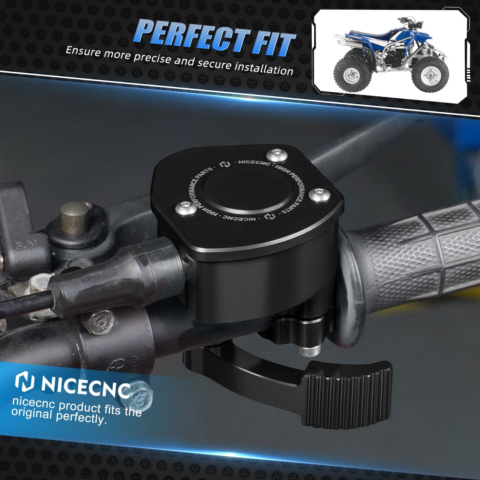 ATV Adjustable 25mm Handlebar Risers Clamps For Yamaha YFZ450R 2009-2024