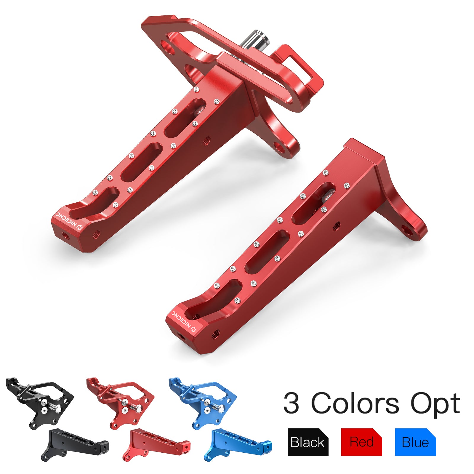 Pair ATV Foot Pegs Rest Pedals Kit For Yamaha Blaster 200