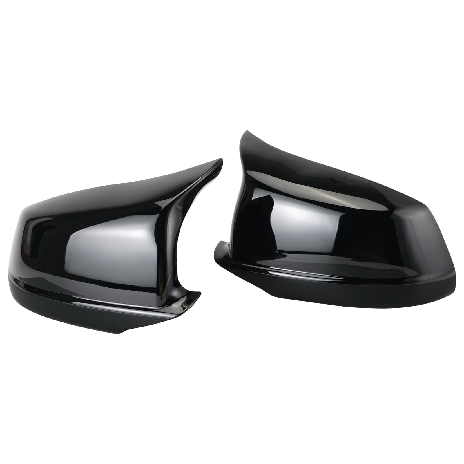 2PCS M-Style Side Mirror Cover Cap Replace For BMW 5 Series F10 F11 Pre-LCI