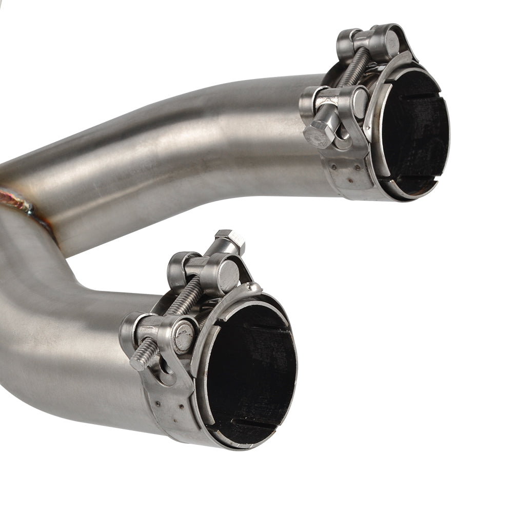 Decat Exhaust Muffler Down Pipe Mid Link Eliminator For BMW S1000RR 2012-2014