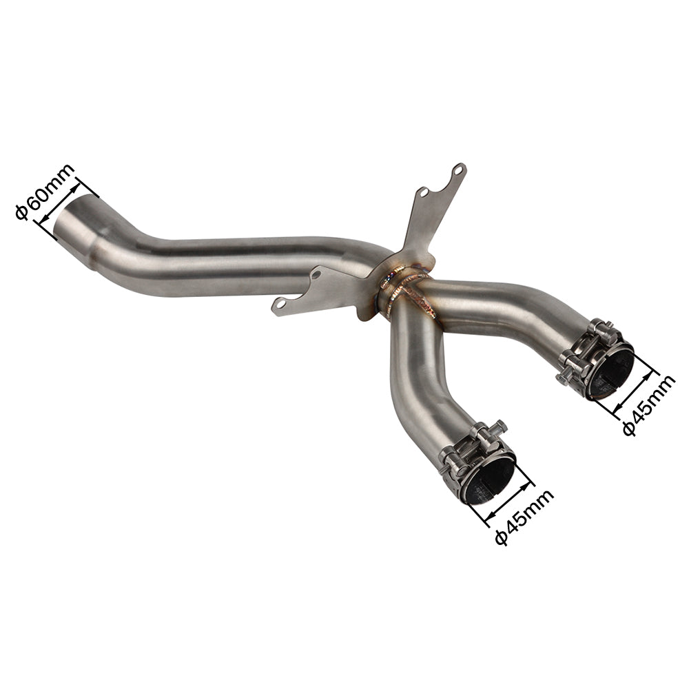 Decat Exhaust Muffler Down Pipe Mid Link Eliminator For BMW S1000RR 2012-2014