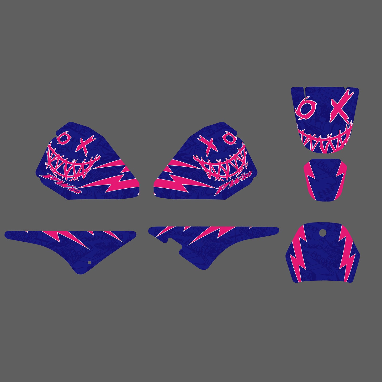 Motorcycle Team Graphic Background Decal Sticker Kit For YAMAHA PW80 All Years