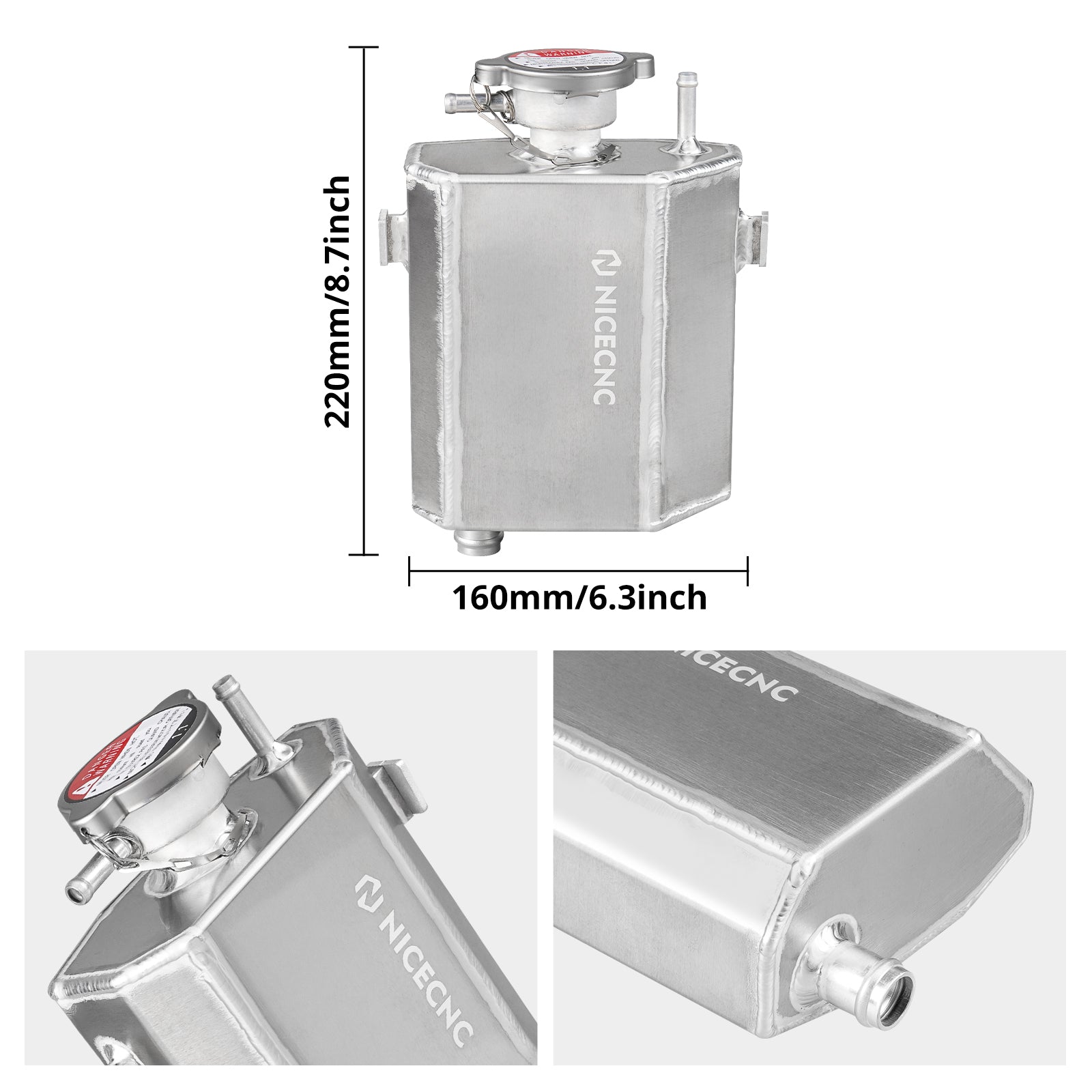 Radiator Coolant Tank Reservoir Bottle For Can-Am X3 Defender HD10 Commander 1000R