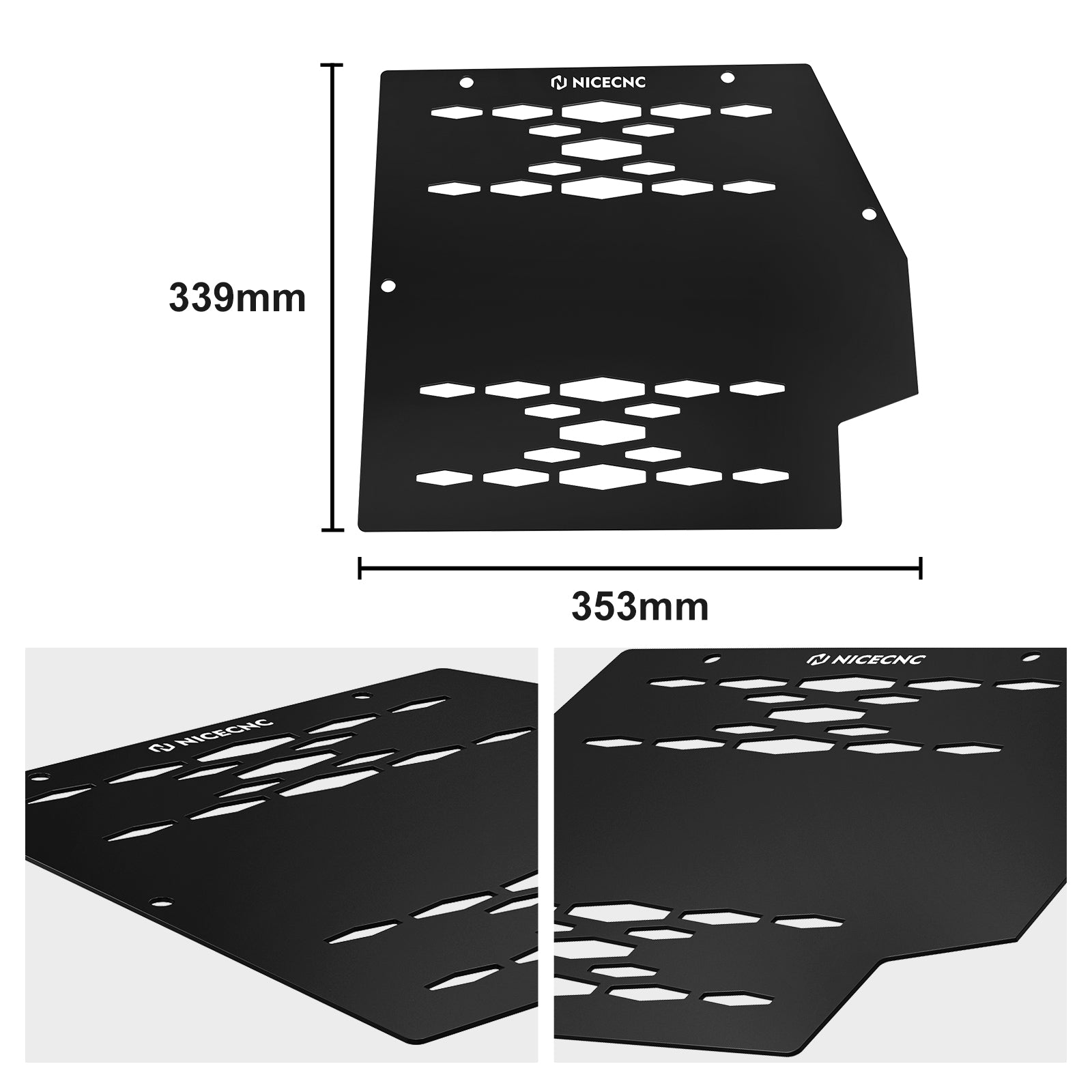 Upgraded UTV Battery & ECU Cover Guard Plate For Can Am X3 2017-2020