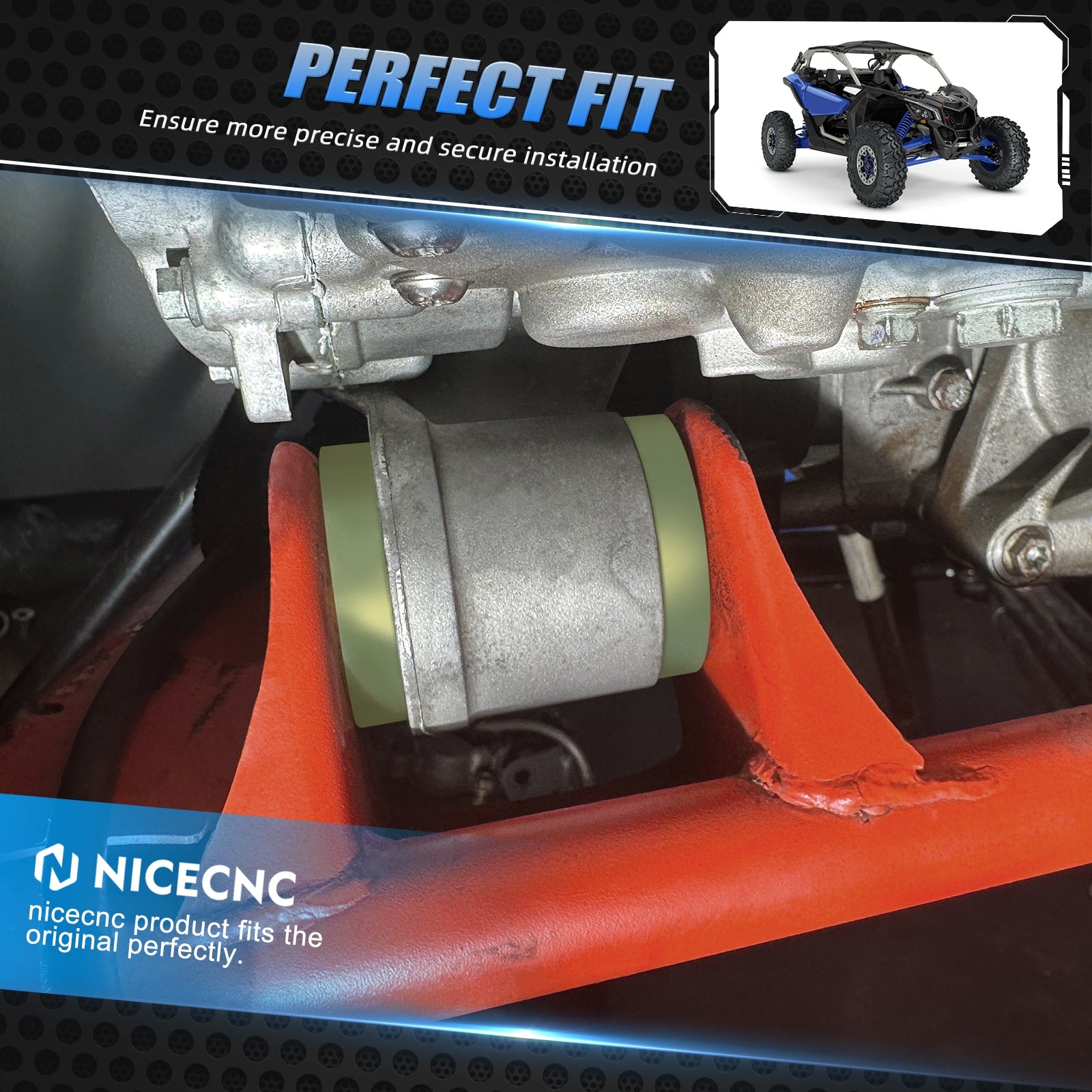 UTV Anti Vibration Poly Engine Mounts Bushings Kit For Can-Am Maverick X3