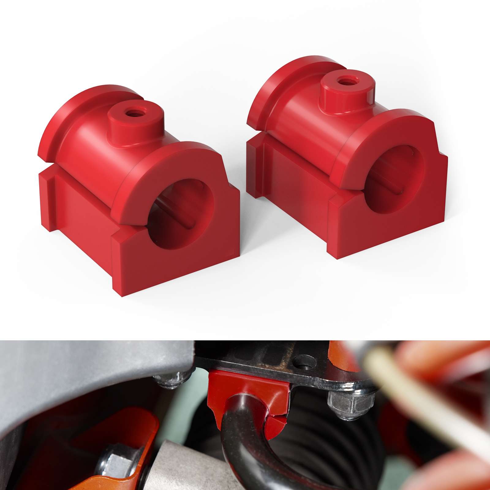 UTV Front Sway Stabilizer Anti-Roll Bar Bushings Kit For Can-Am Maverick X3 2017-2024