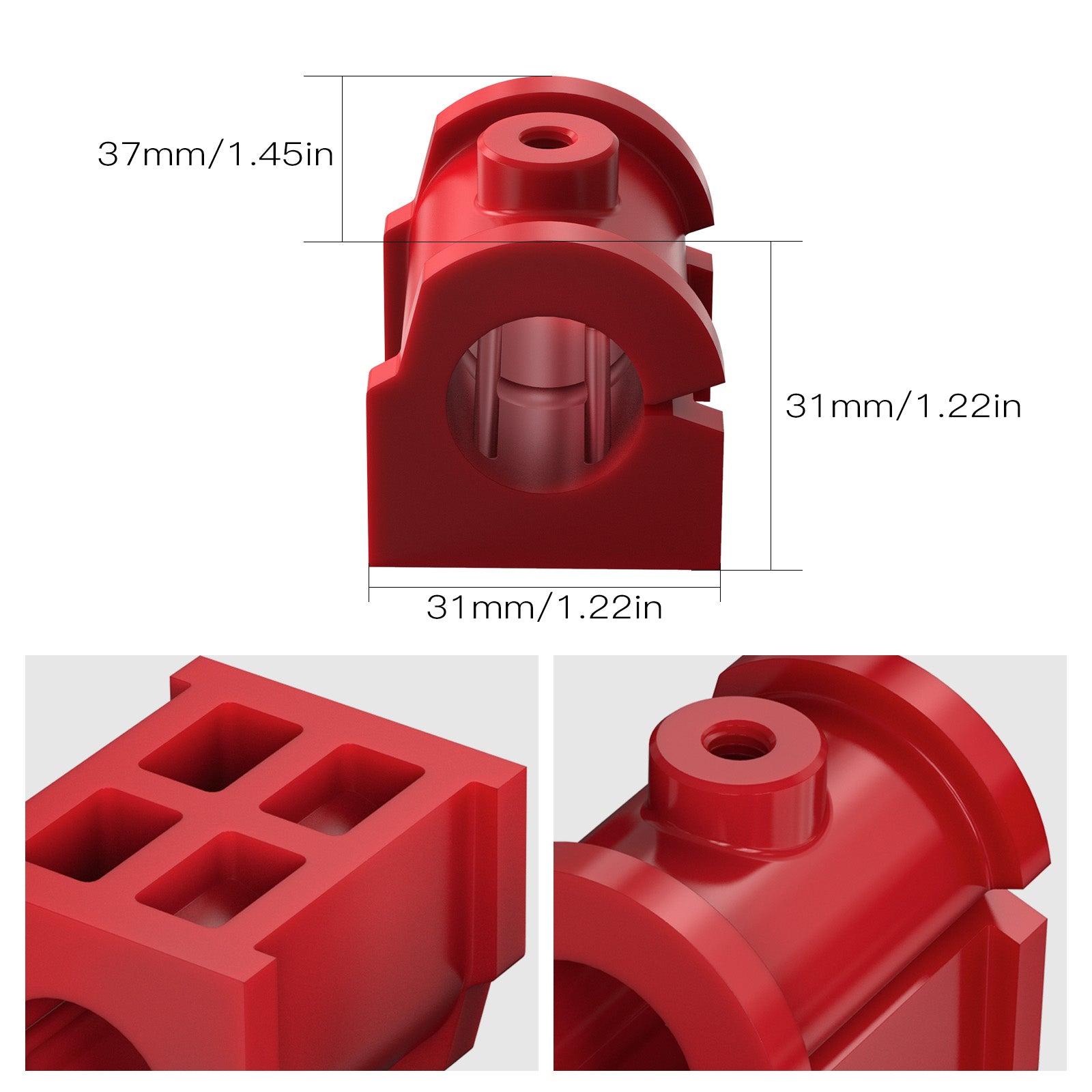 UTV Front Sway Stabilizer Anti-Roll Bar Bushings Kit For Can-Am Maverick X3 2017-2024