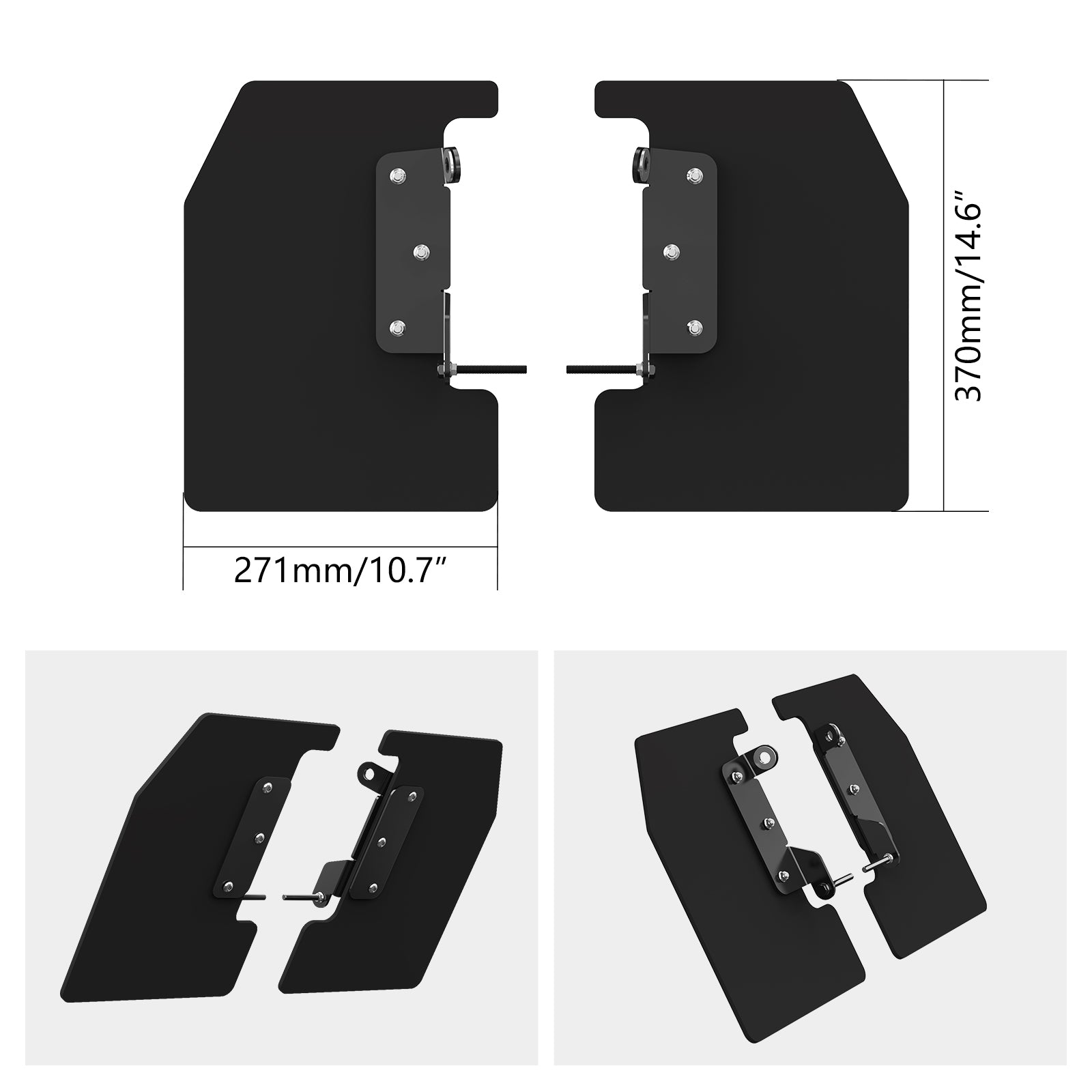 UTV Rear Wheel Rock Deflector Kit Trailing Arm Mud Guards For Can Am X3