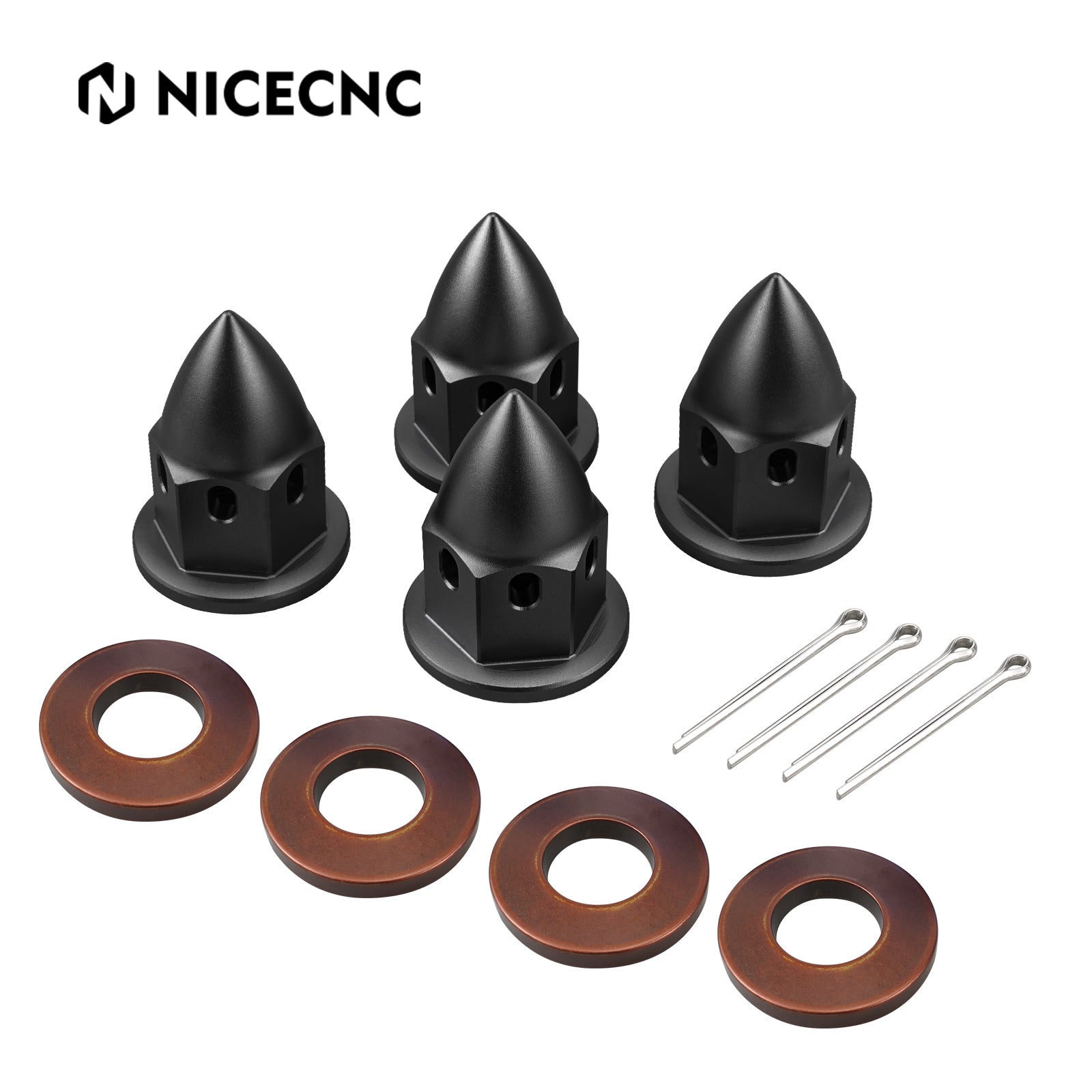UTV M20 Front Rear Wheel Hub Castle Nuts Kit For Can-Am X3 Defender HD10 Commander 1000