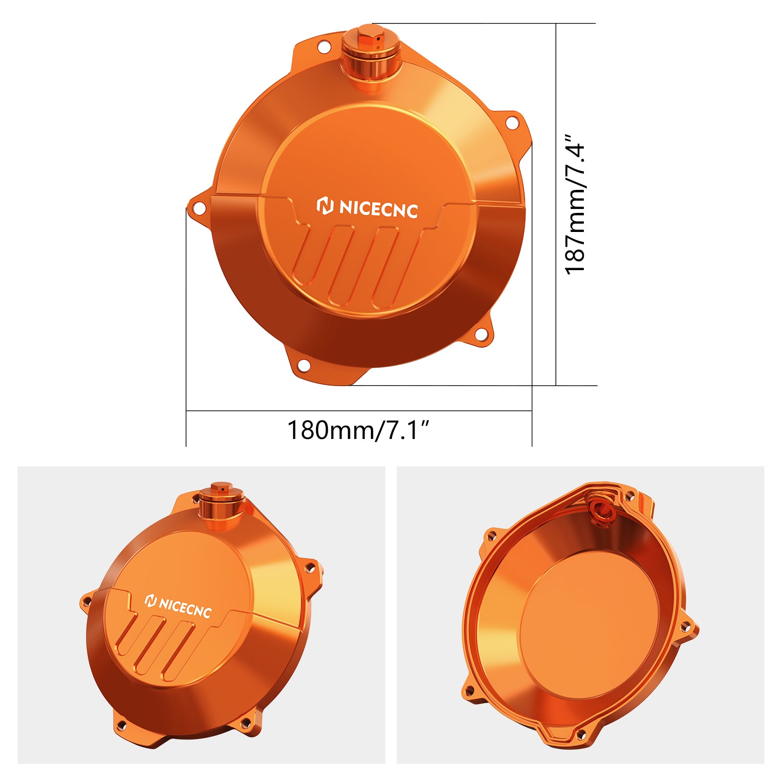 Reinforced Clutch Cover Guard For 2024 KTM 250/300 EXC XCW Husqvarna 250 300 TE GasGas EX MC EC 250/300