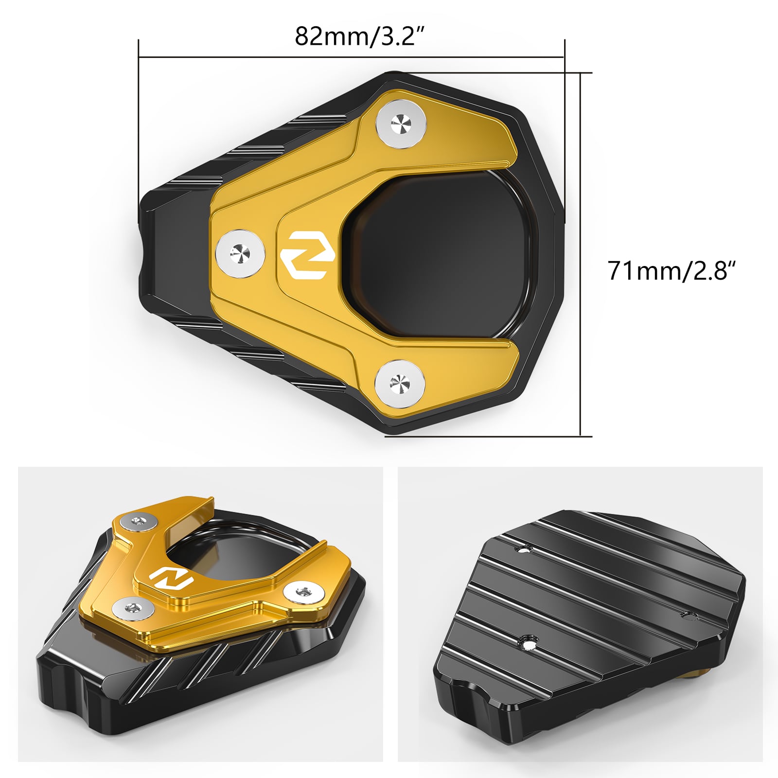 Kickstand Side Stand Pad Extension For Suzuki DRZ400S 2000-2024 DRZ400SM 2005-2024