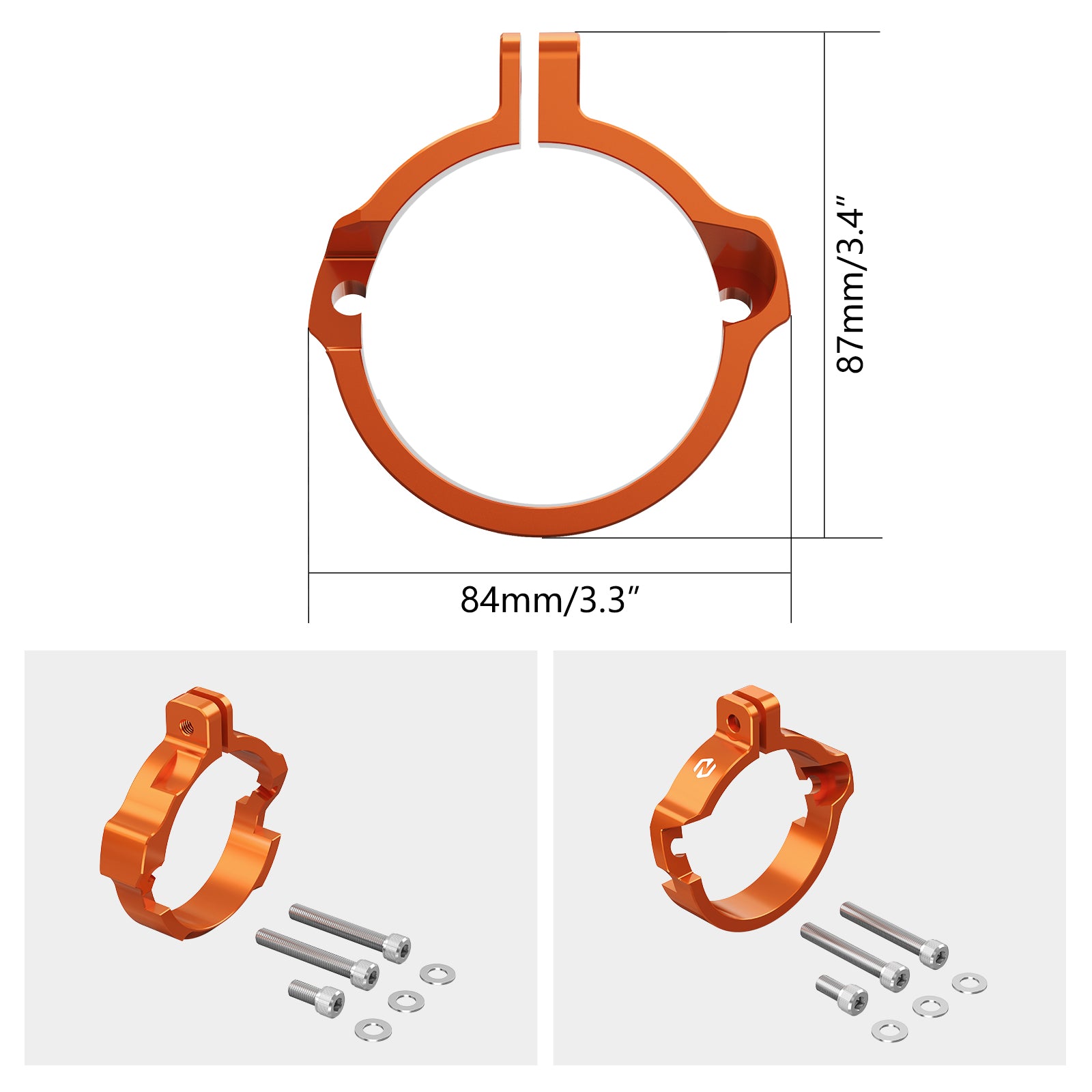 Exhaust Flange Clamp Guard For KTM Husqvarna GasGas 250 300 2023-2024