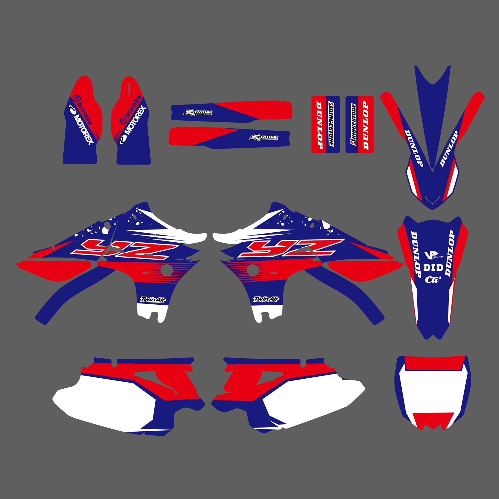 New Style Stickers Kits for Yamaha YZ450F YZF450 2010 2011 2012 2013