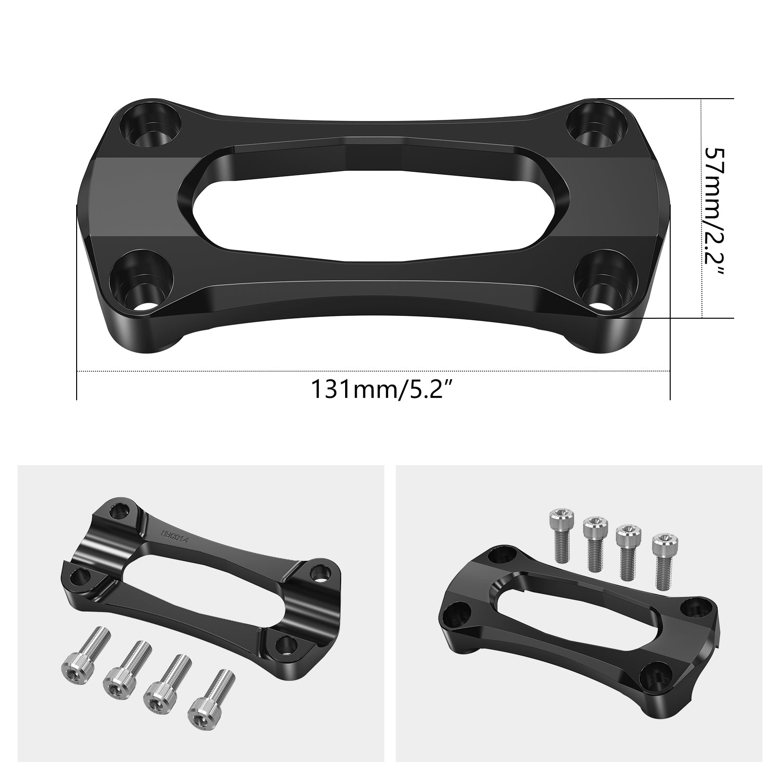 1 1/8" 28.6MM Handlebar Stabilizer Mount Riser Clamp for Yamaha YZ125/250 2007-2020