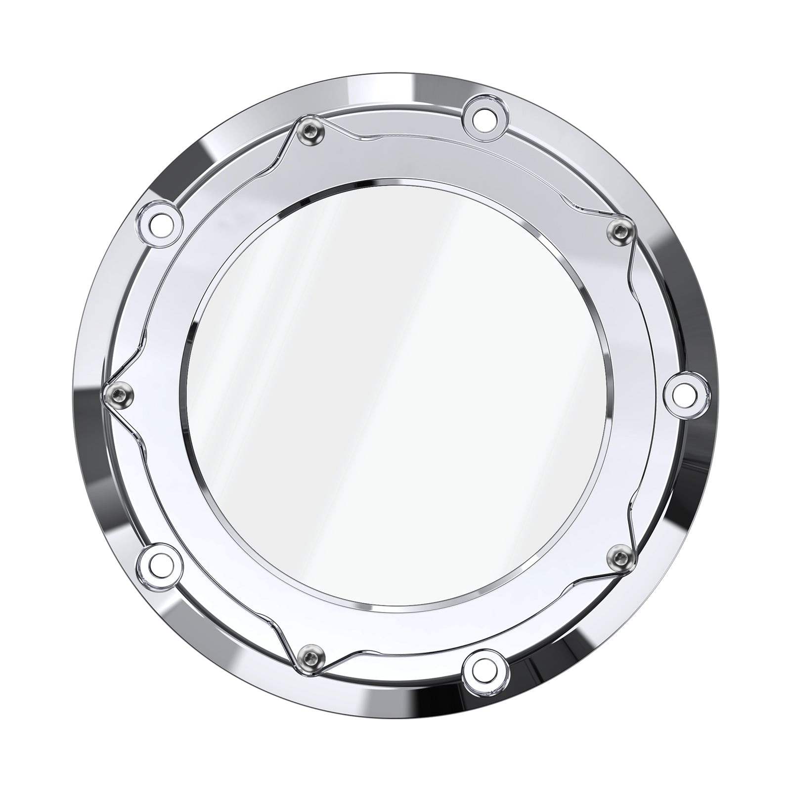 Transparent M8 Primary Derby Clutch Cover For Harley Road King Street Glide Ultra Limited