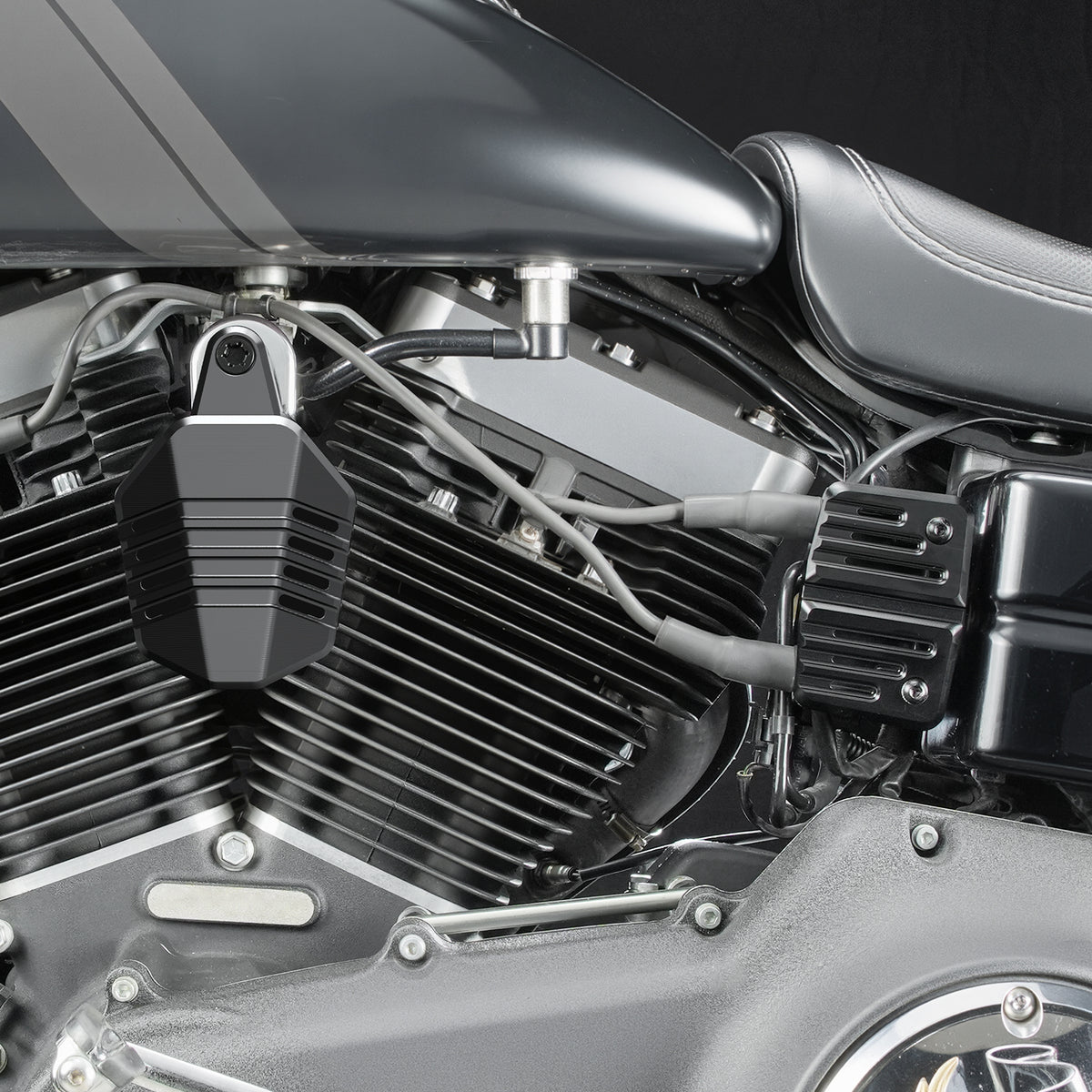 Horn Cover For Harley Dyna Street Bob Low Rider Twin Cam Models 2006–2017