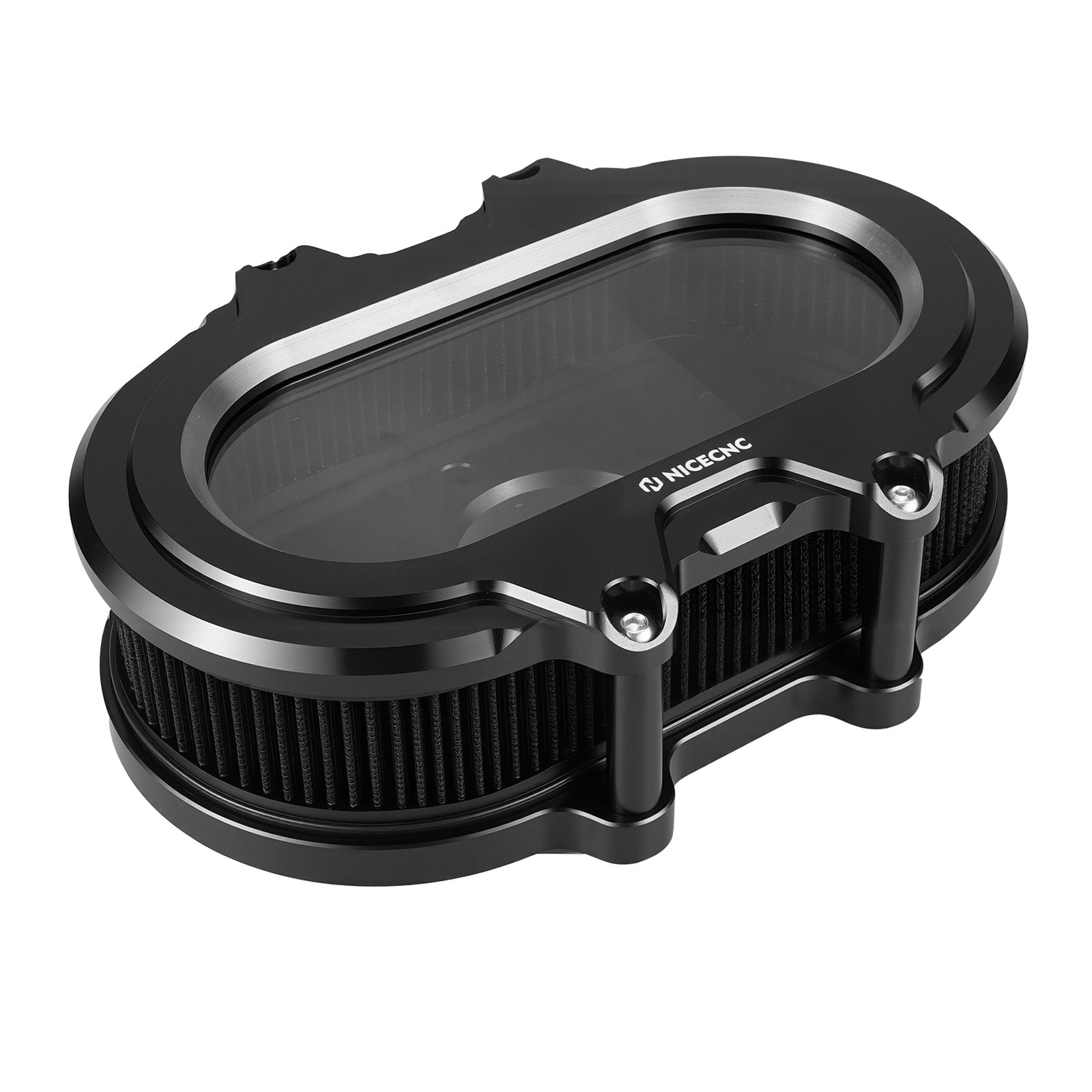 M8 Full Clear Air Cleaner Kit For Harley Softail Standard Slim Fat Boy Street Bob Low Rider